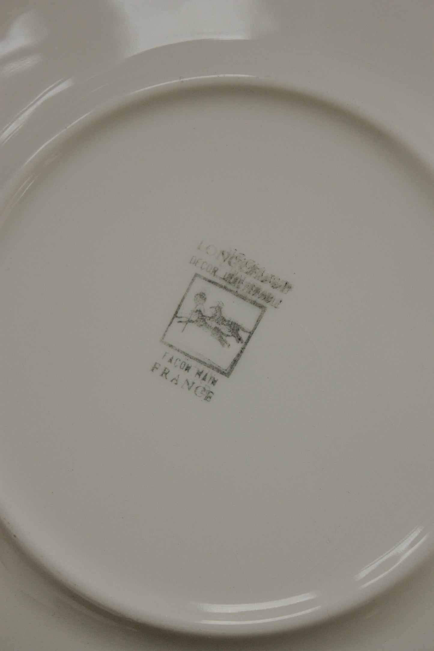 Set of four vintage hand painted French plates - chateaus