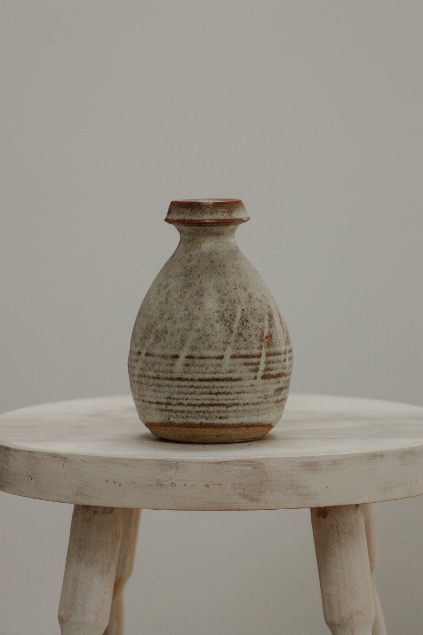 Vintage studio pottery rustic bud vase