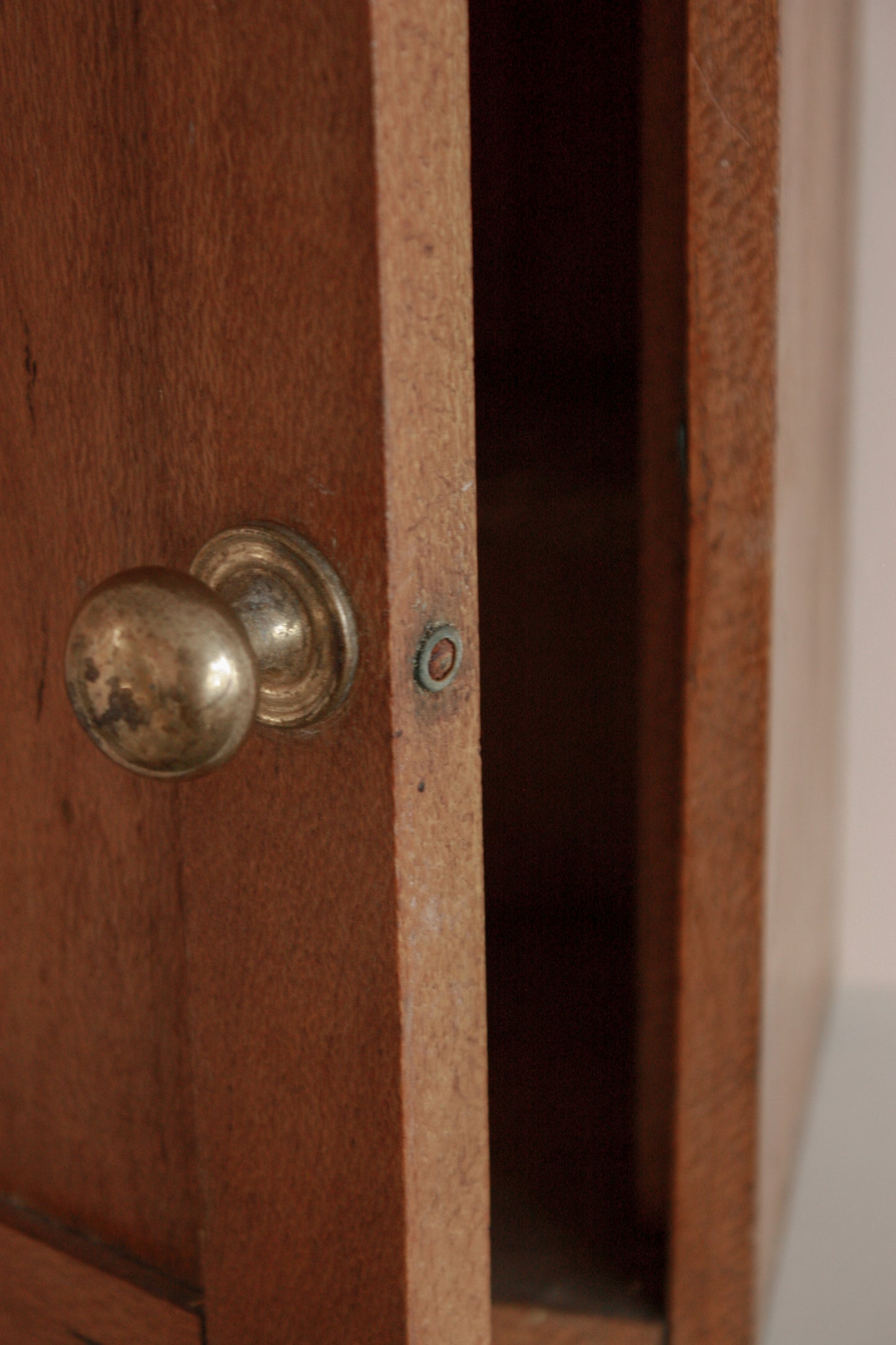 Vintage wooden wall hanging cabinet