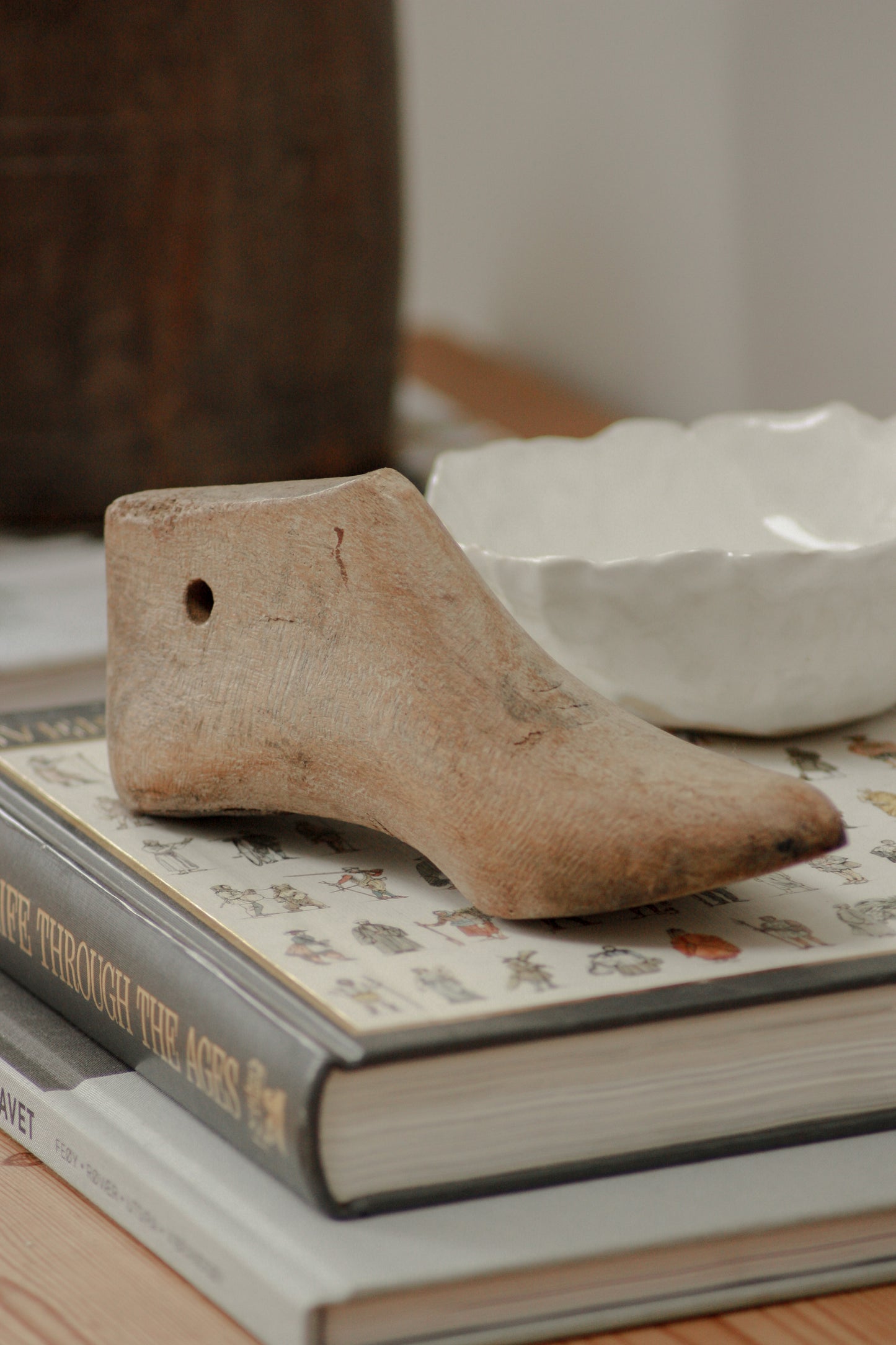 Vintage child’s wooden shoe last