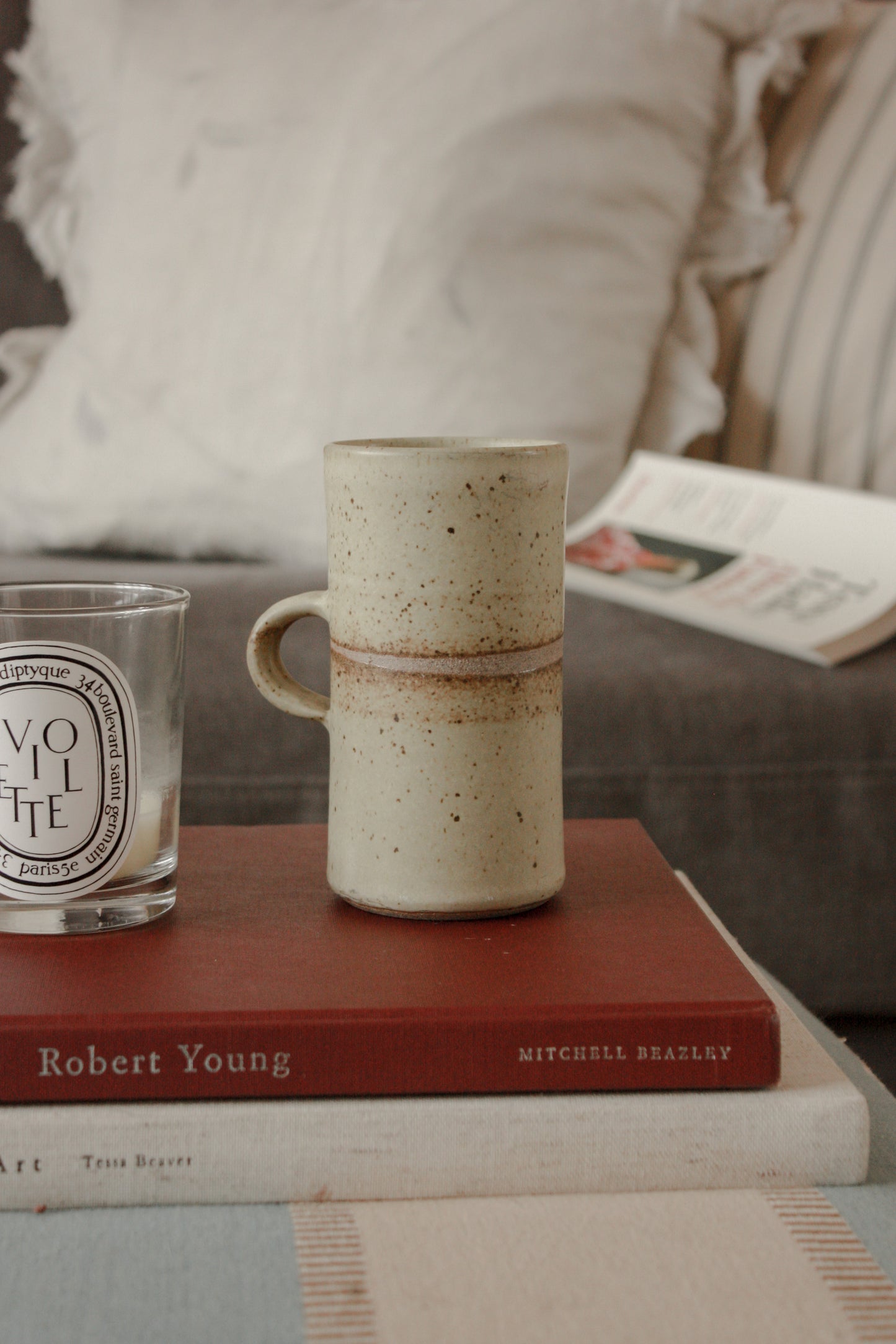 Vintage studio pottery mug