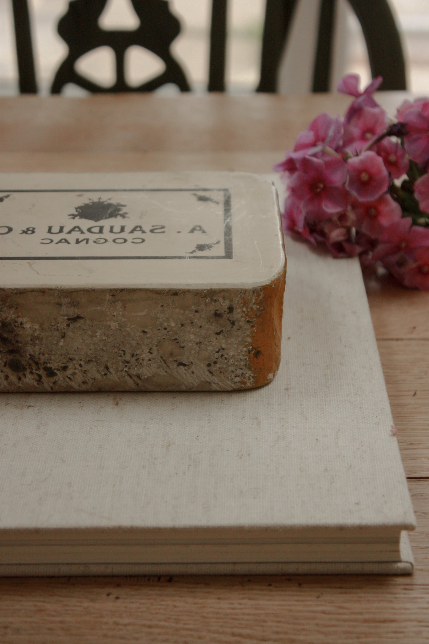 20th Century stone lithographic printing block