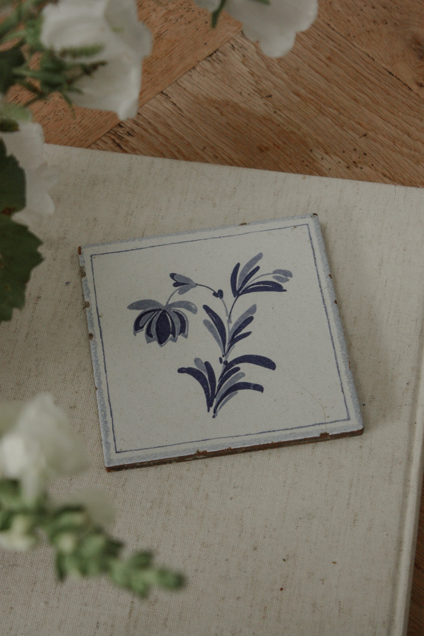 Vintage Italian earthenware tile