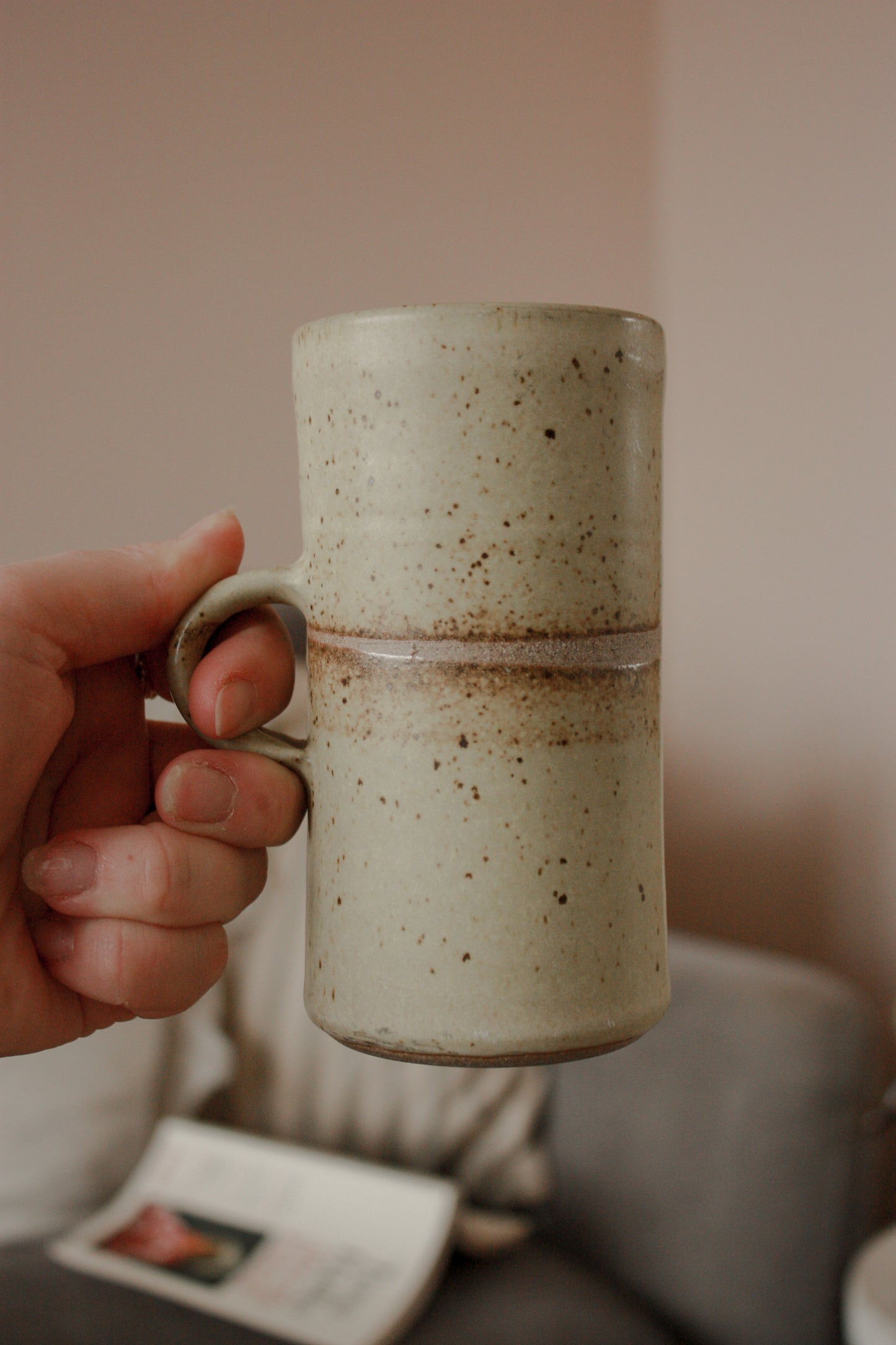 Vintage studio pottery mug