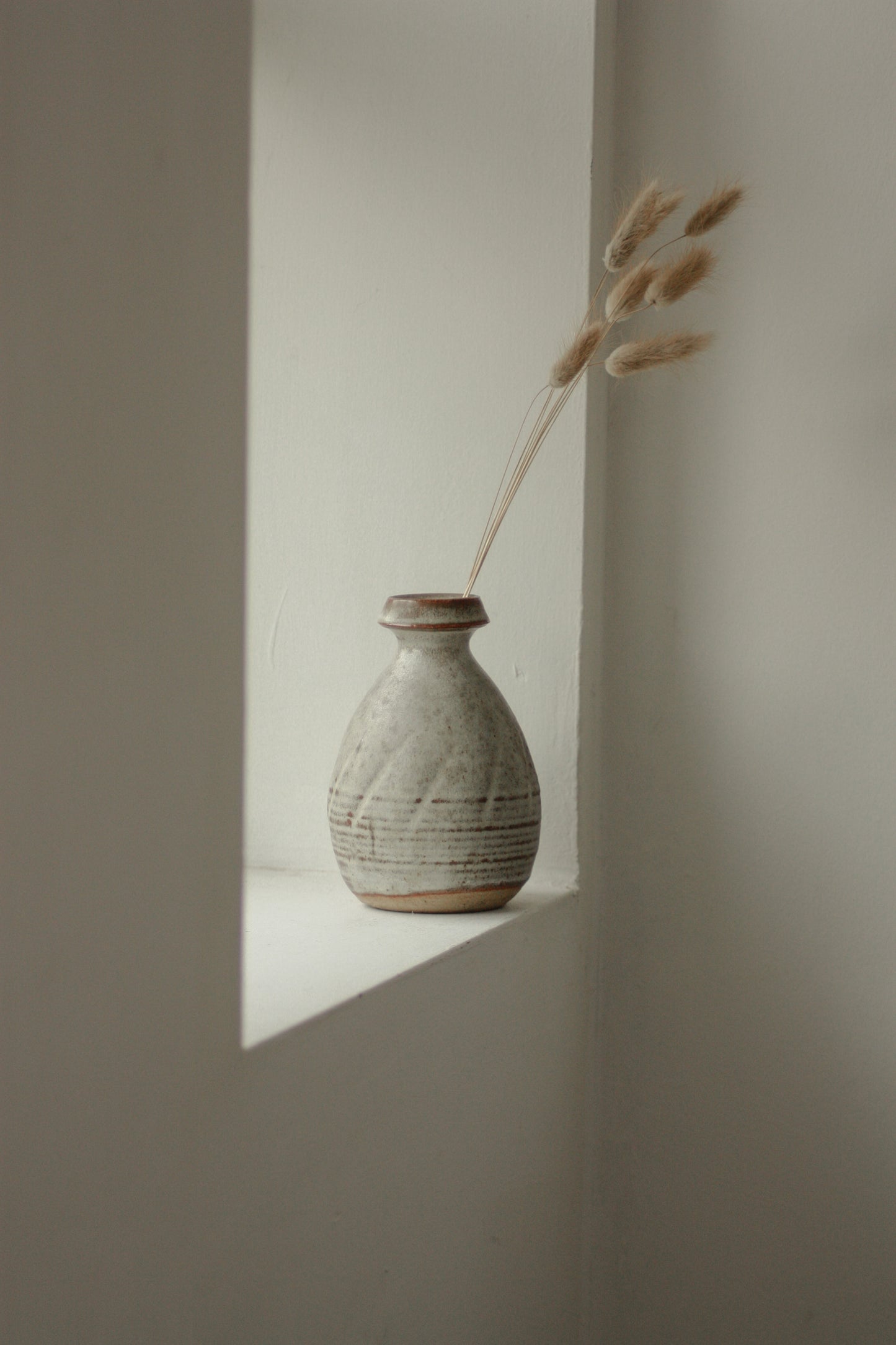 Vintage studio pottery rustic bud vase