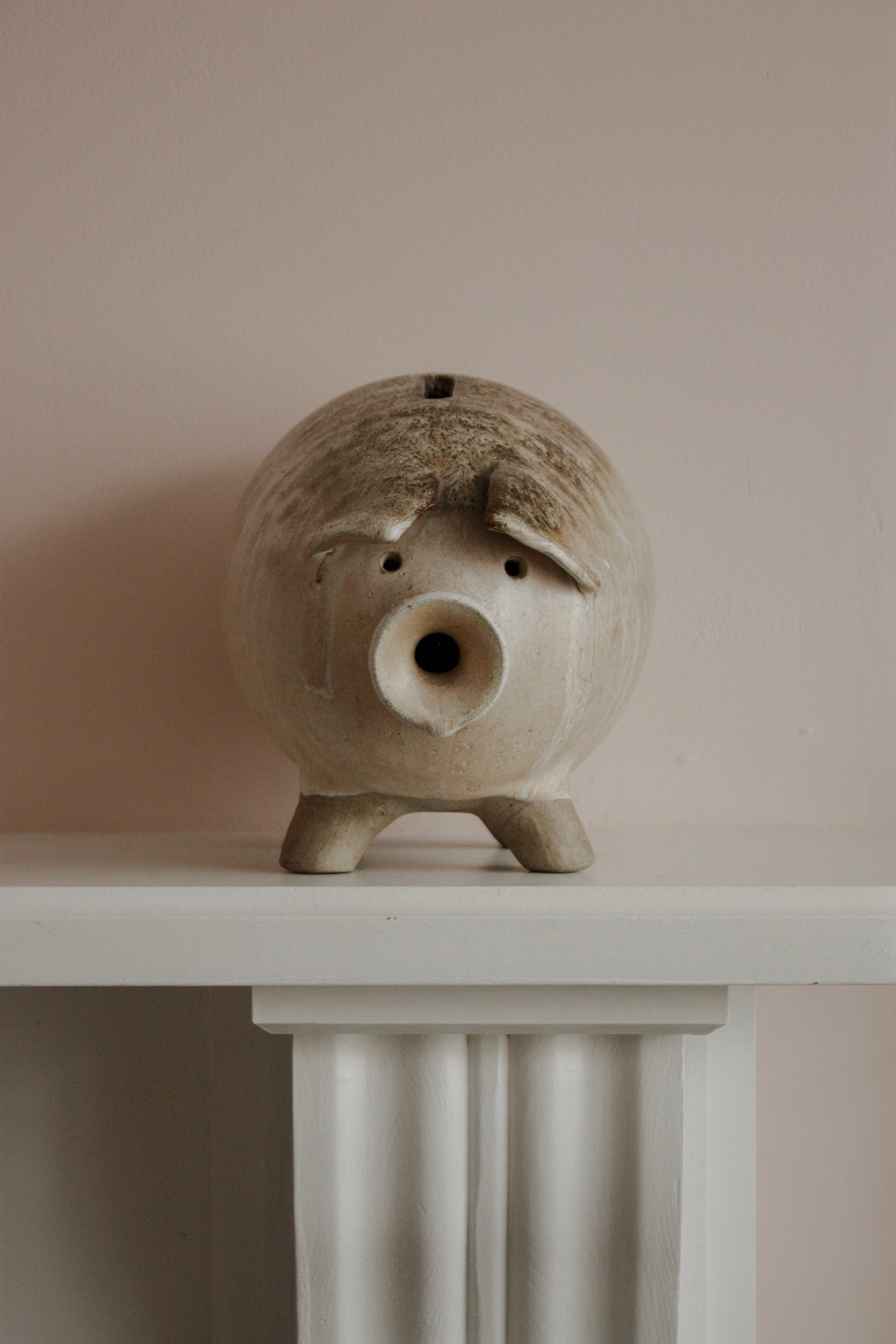 Large studio pottery piggy bank