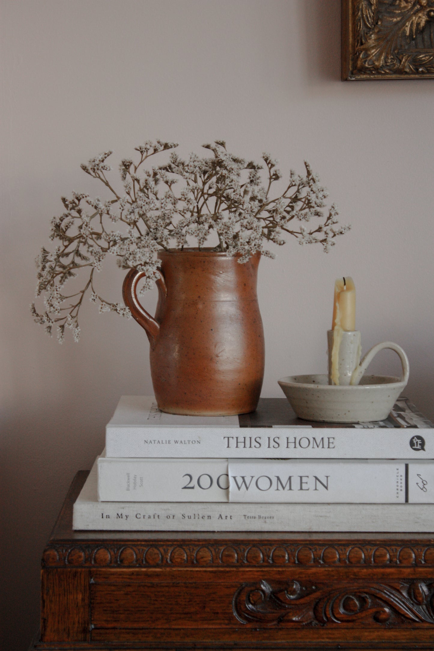 Vintage French earthenware jug