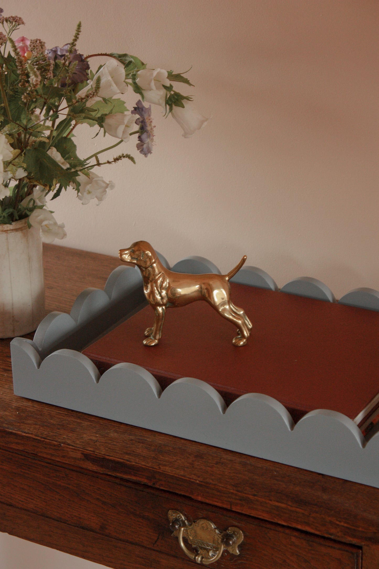 Vintage brass pointer dog
