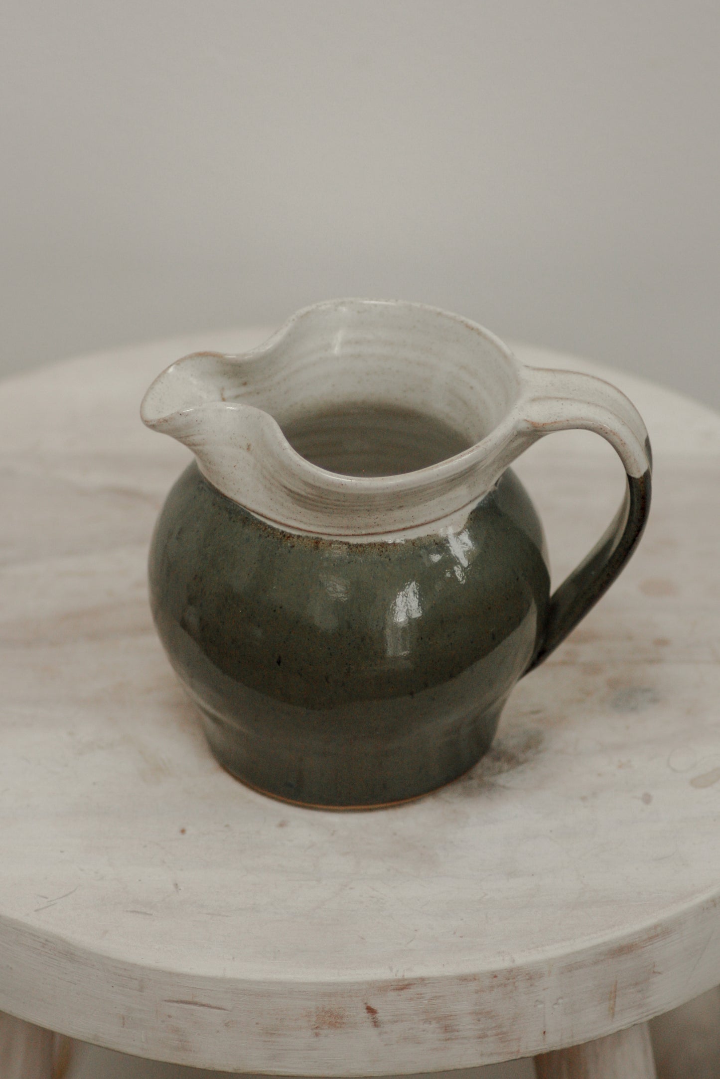 Studio pottery two-tone jug - Chiltern Pottery