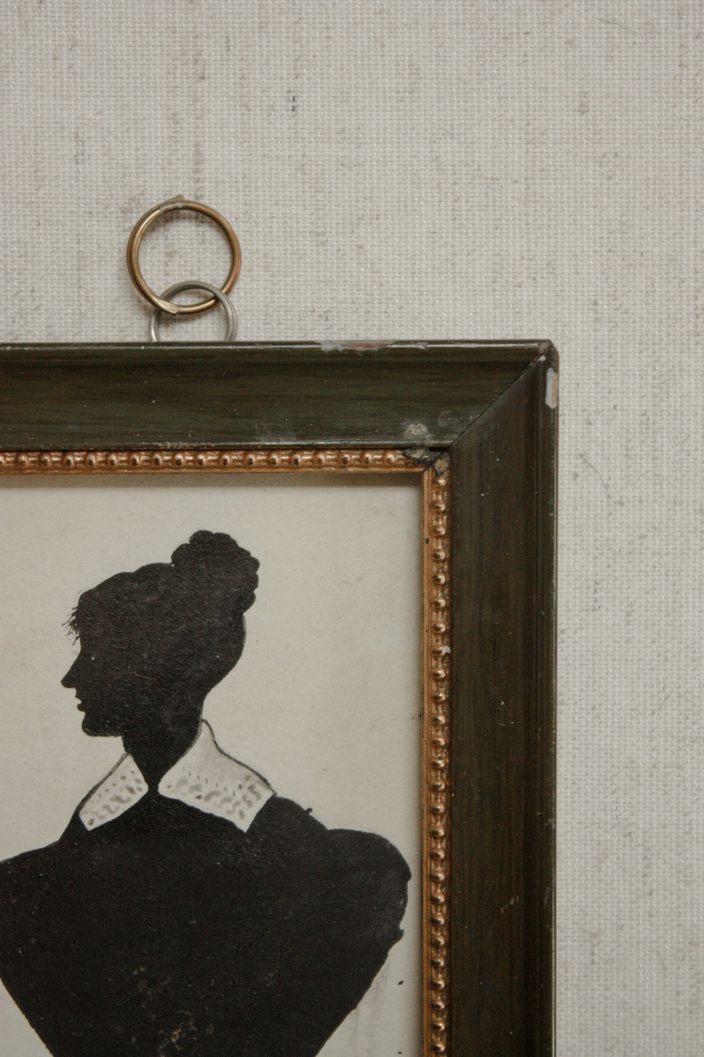 Antique (circa 1830s) silhouette portrait