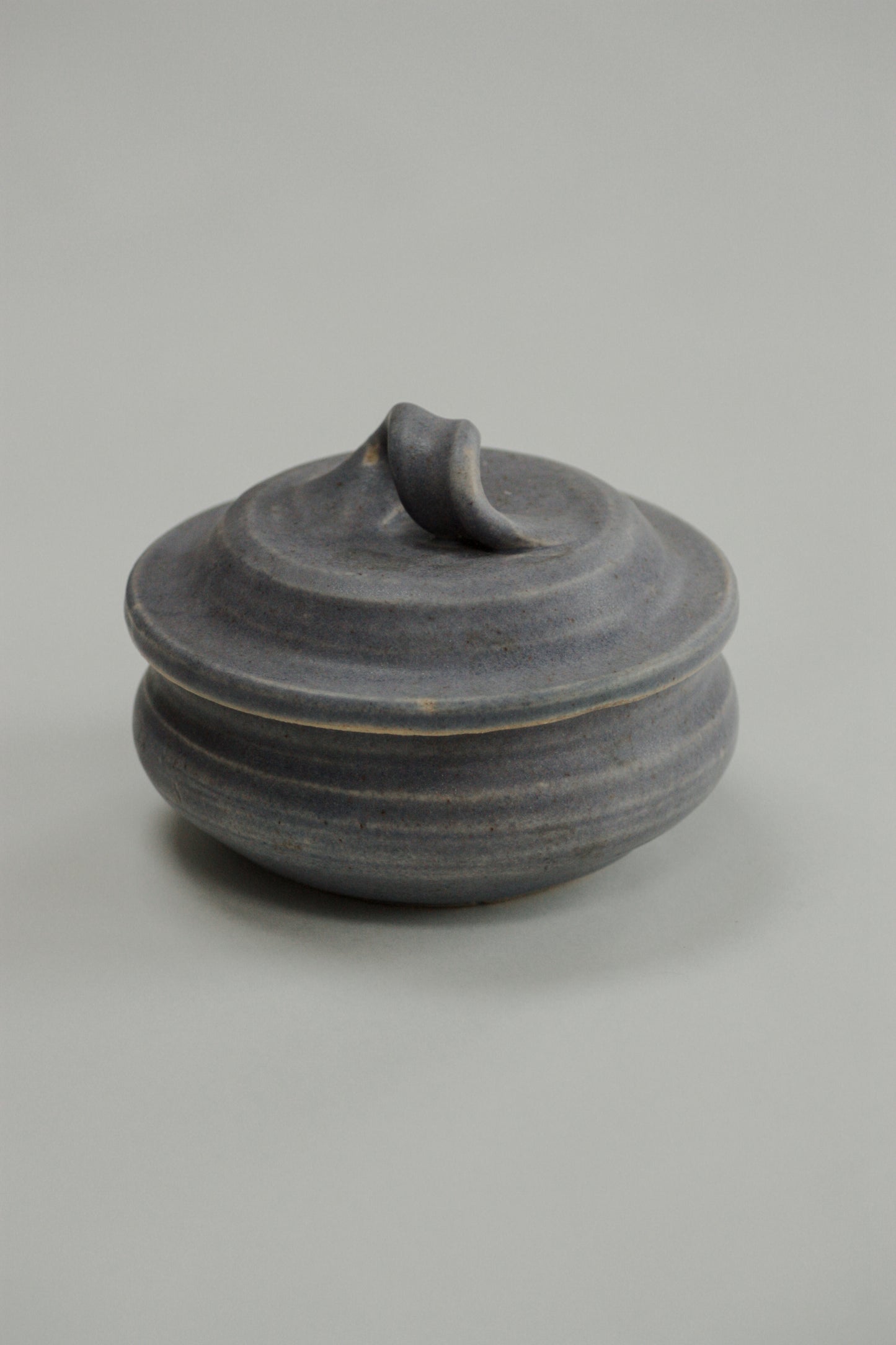 Vintage studio pottery lidded pot