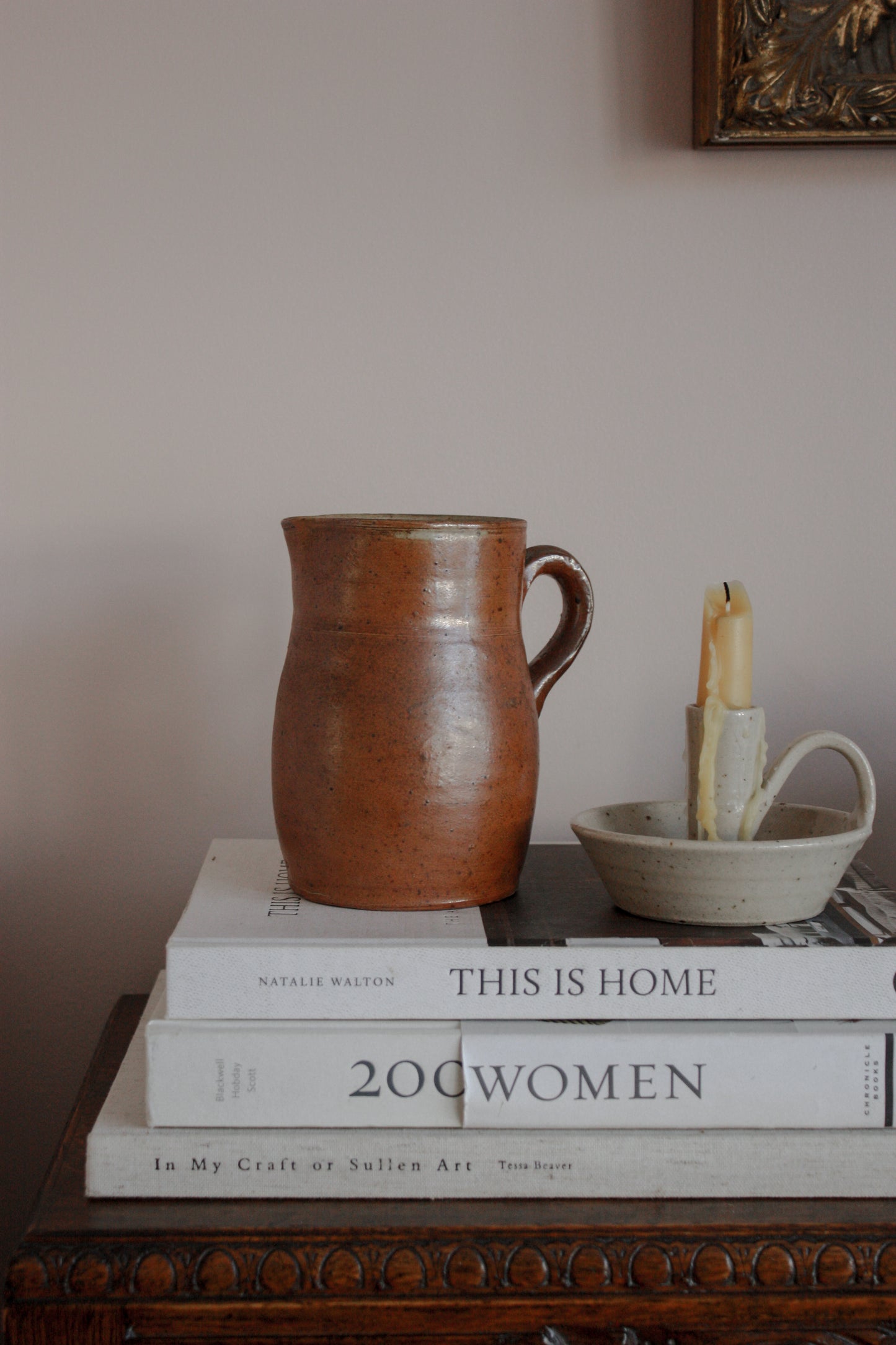 Vintage French earthenware jug