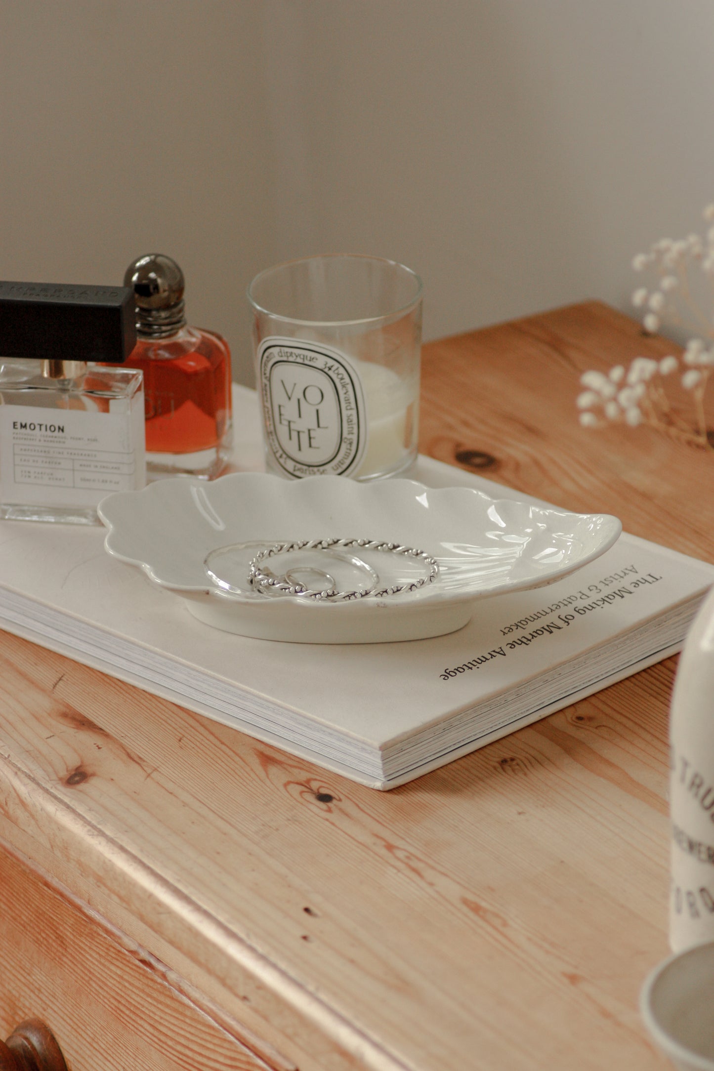 Vintage scalloped shell dish