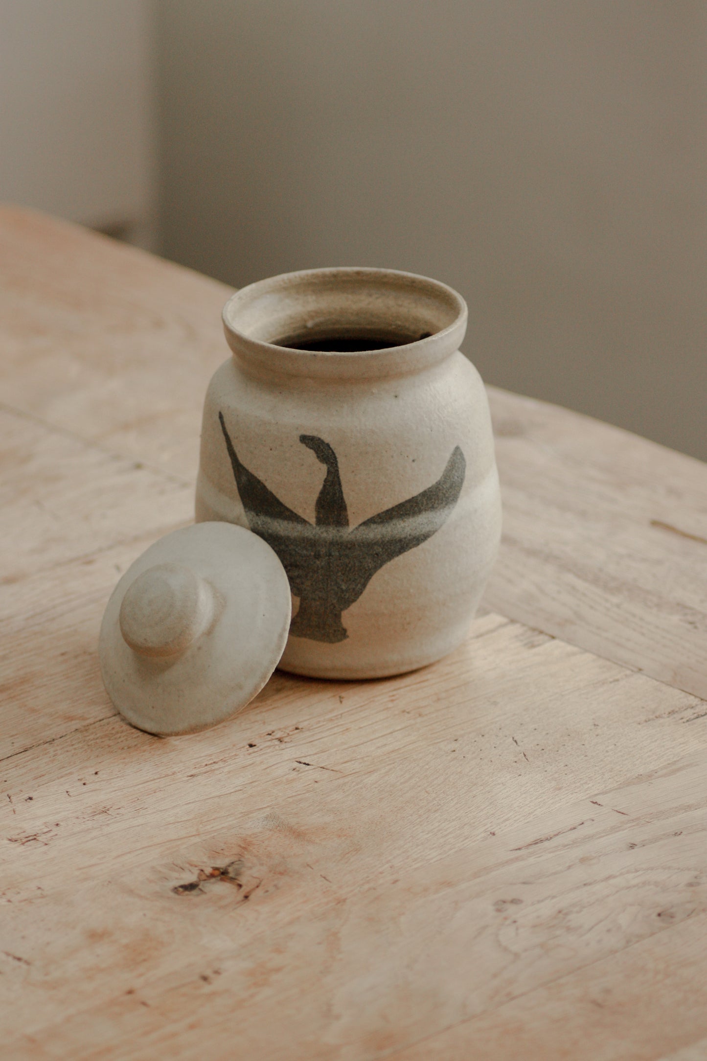 Vintage studio pottery pot