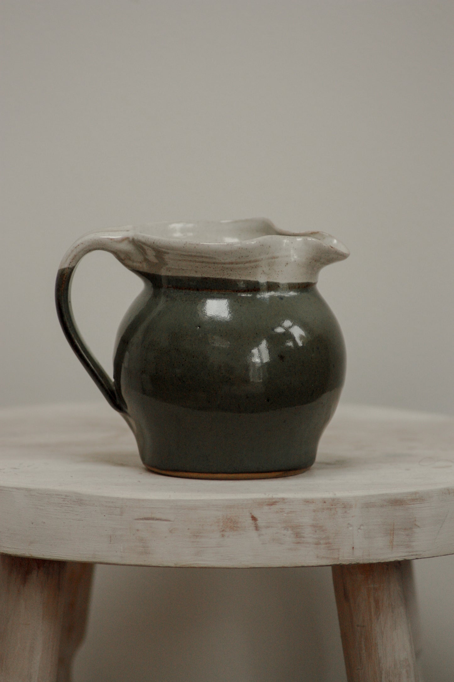 Studio pottery two-tone jug - Chiltern Pottery