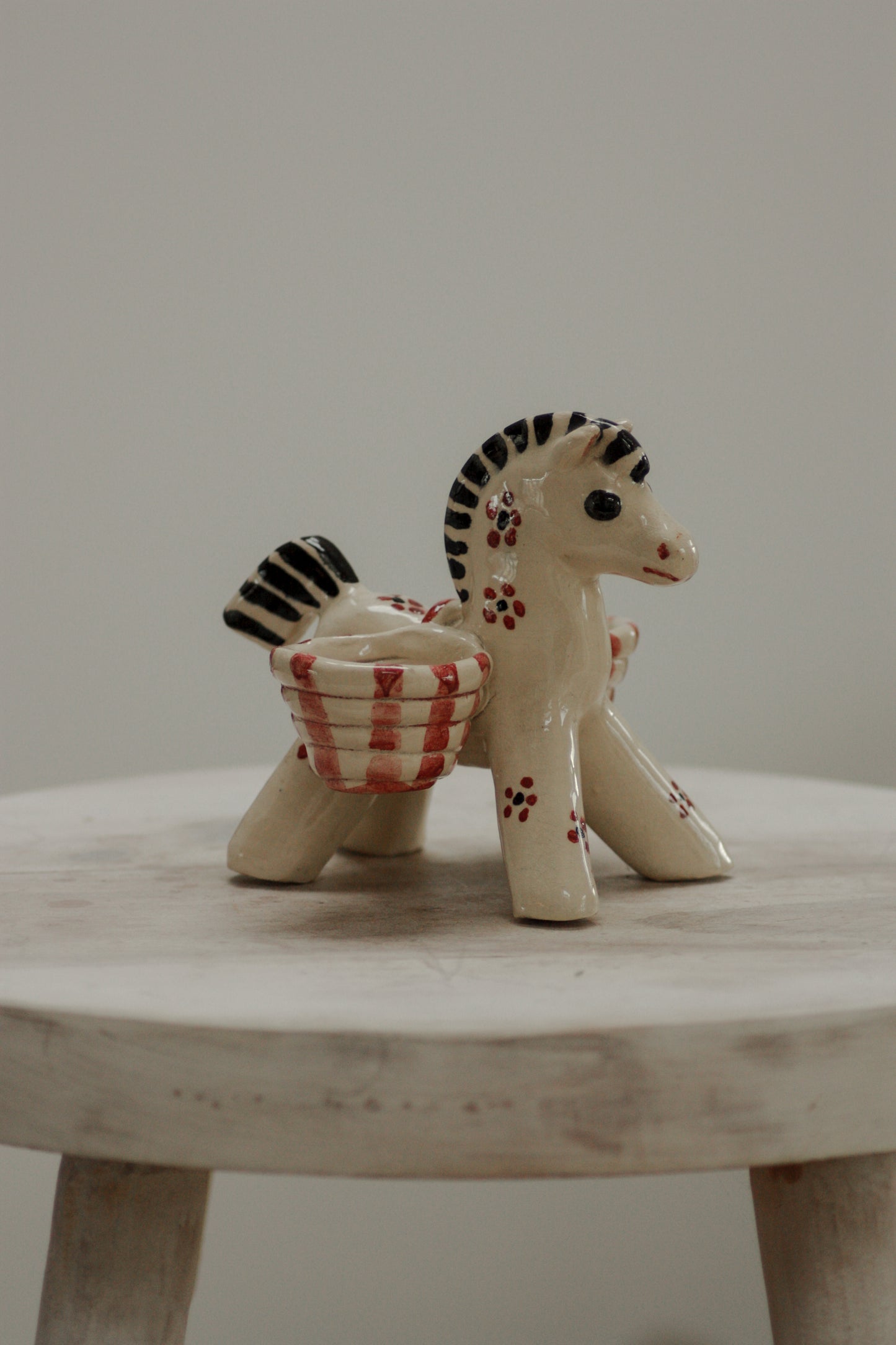Vintage studio pottery horse sculpture