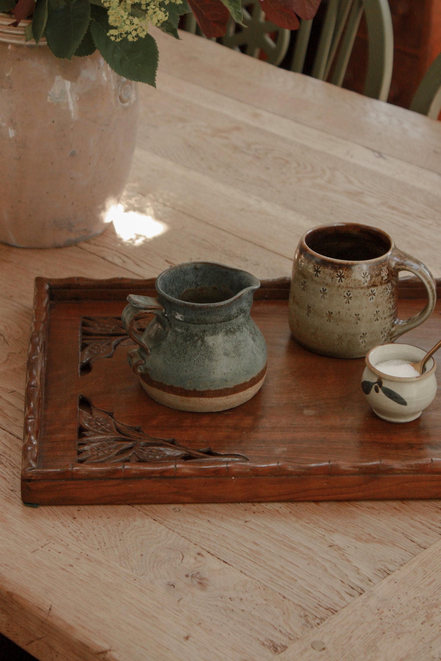 Vintage studio pottery creamer
