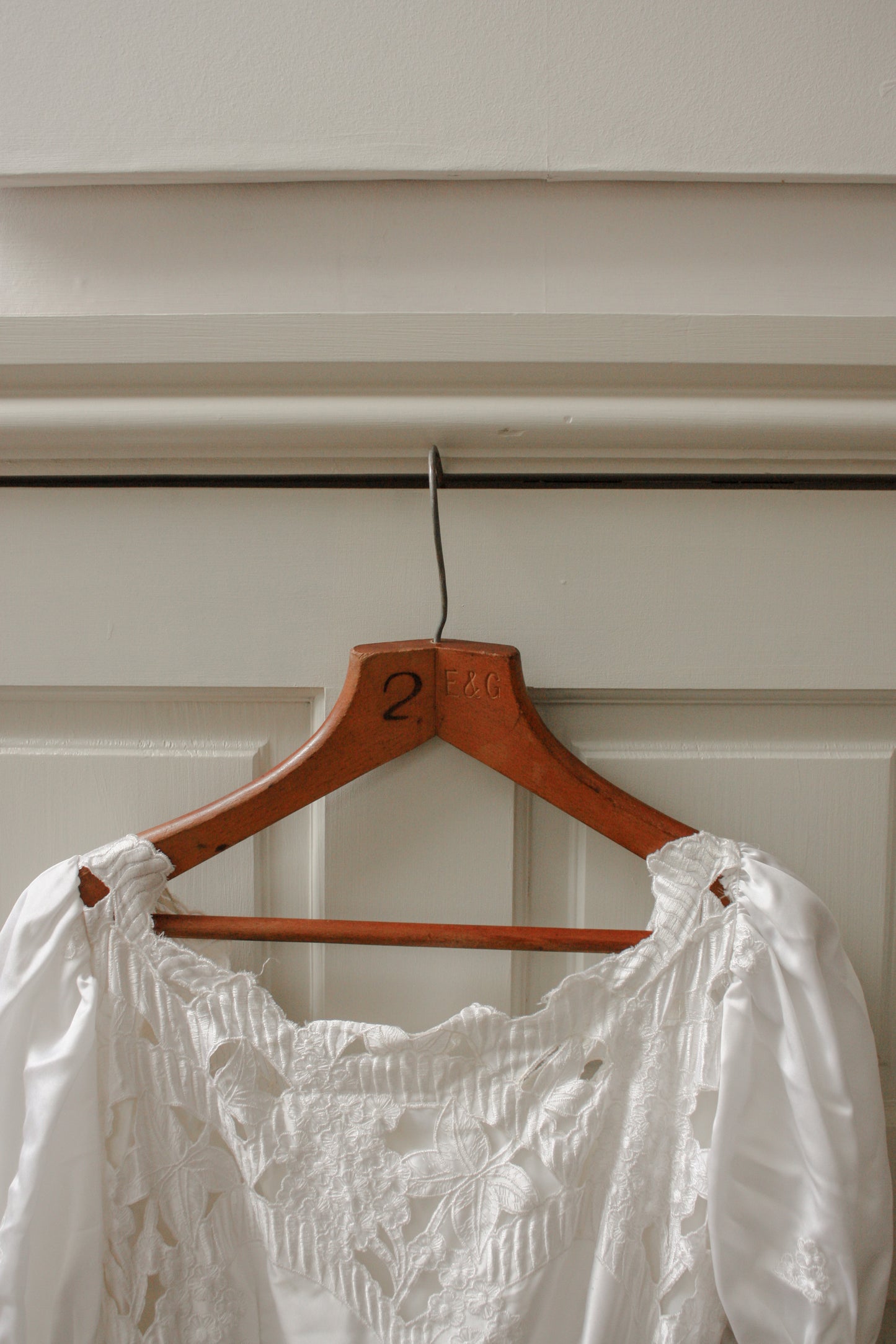 Vintage wooden coat hanger