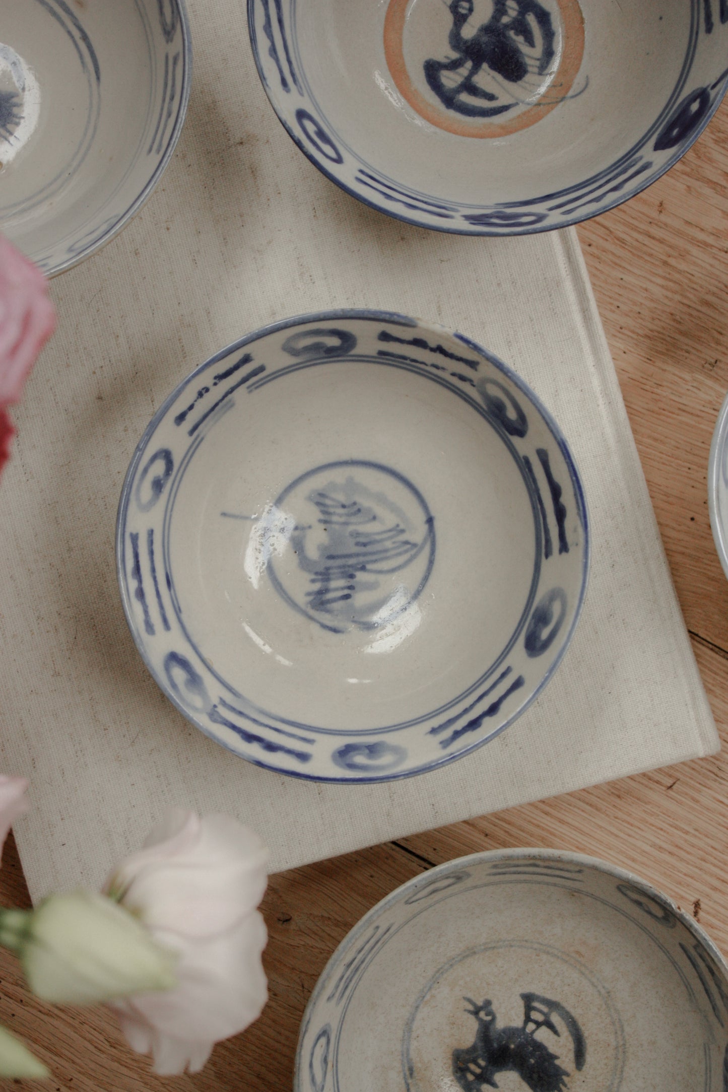 Vintage hand painted Japanese bowl (multiple styles)