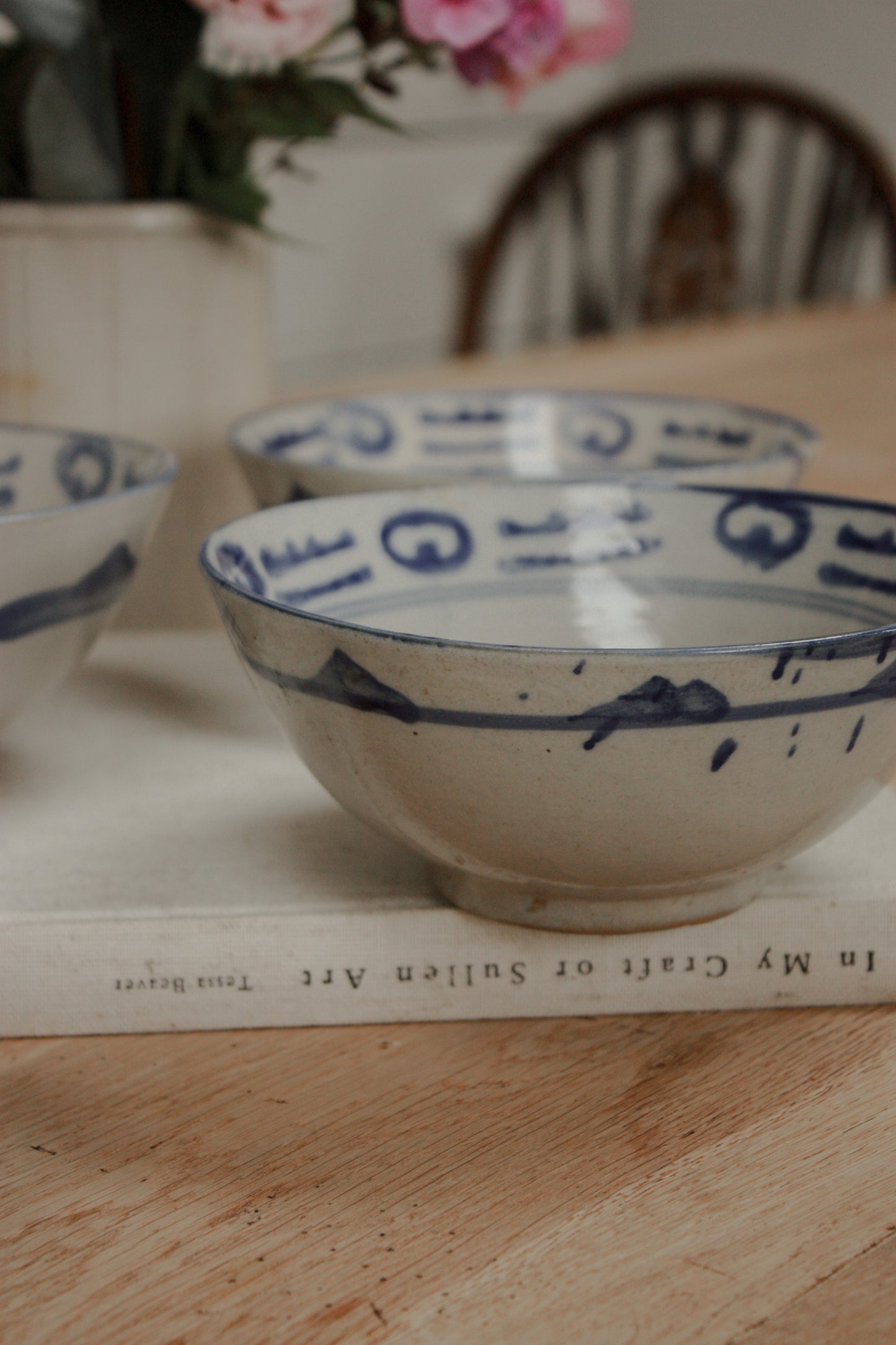 Vintage hand painted Japanese bowl (multiple styles)