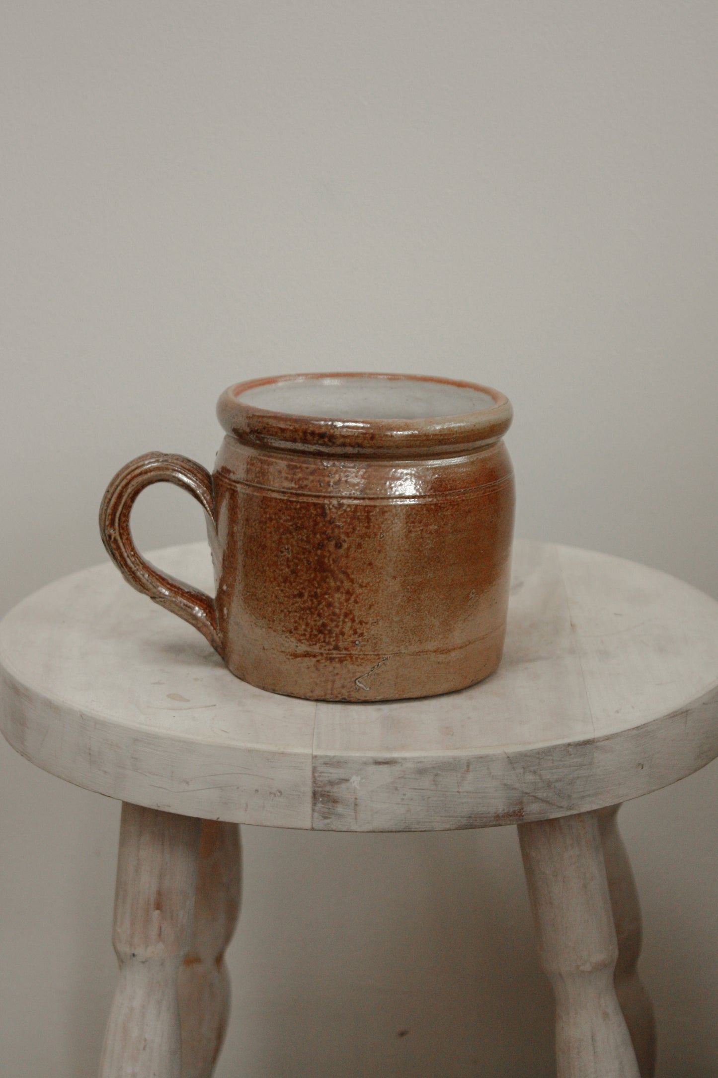 Vintage French stoneware confit - small size