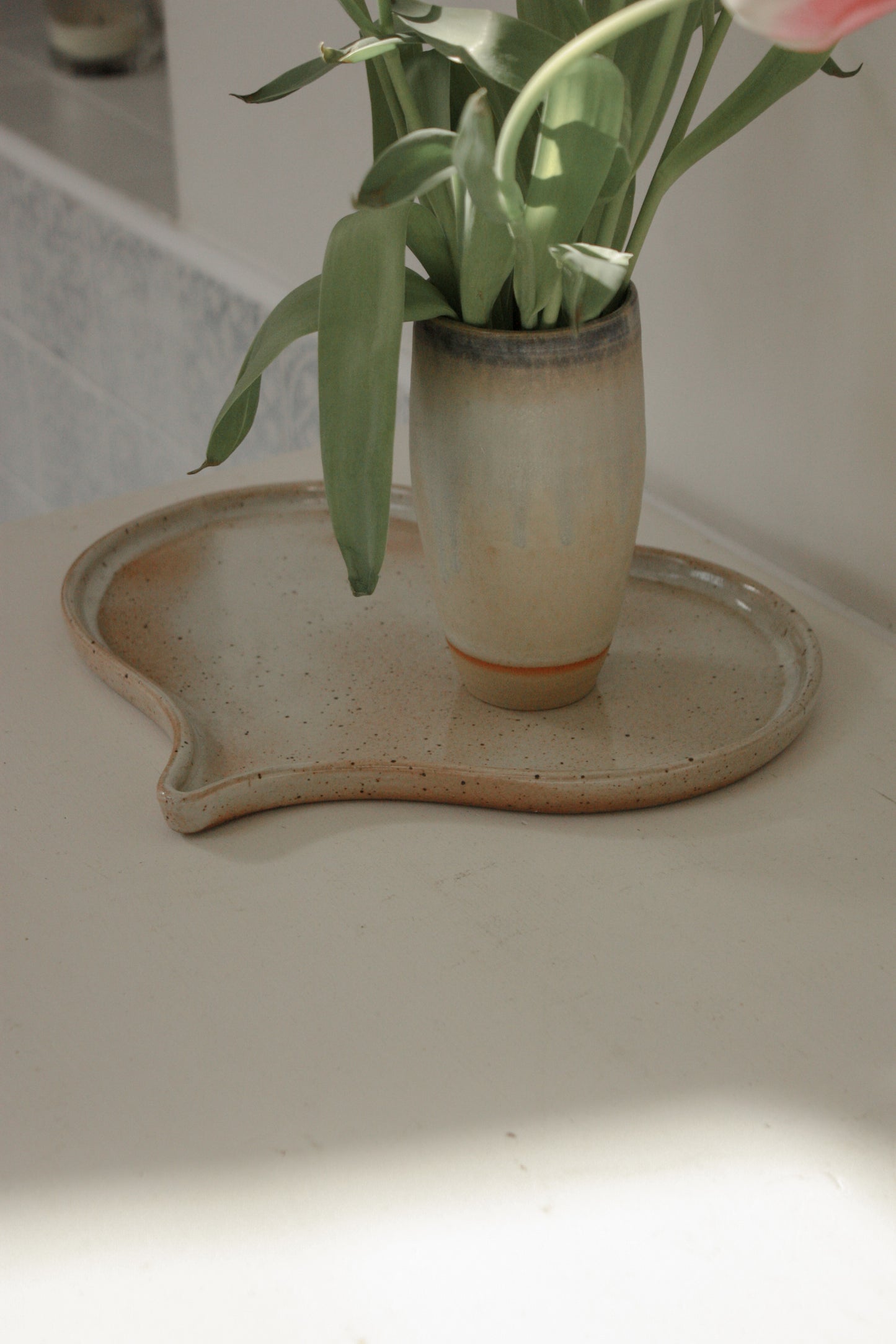 Vintage French heart shaped platter dish