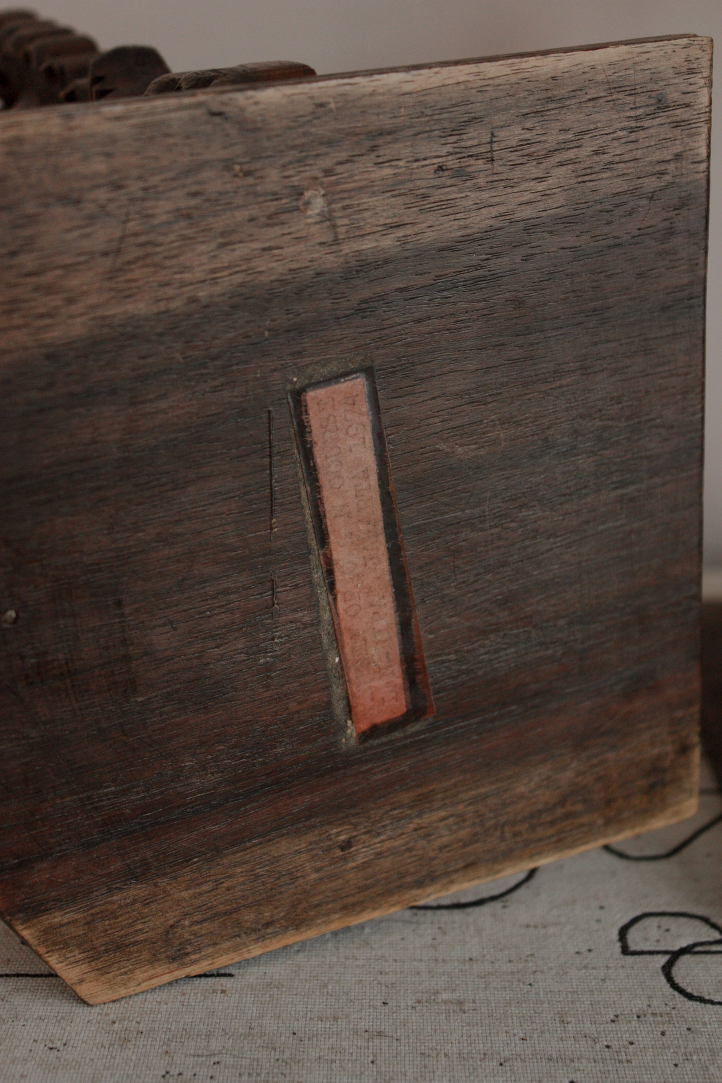 Vintage hand-carved wooden bookends