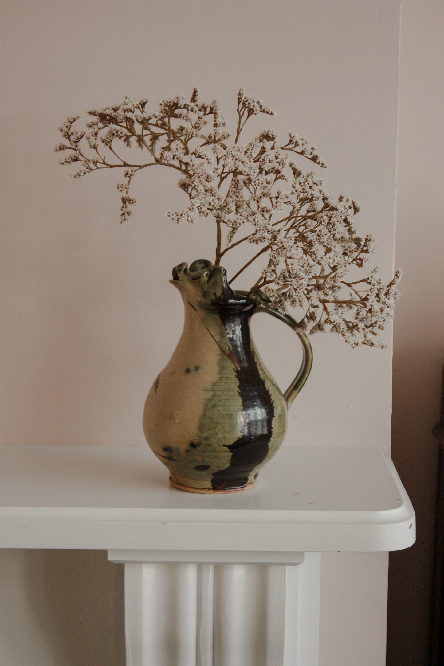 Vintage studio pottery pig sculptural jug