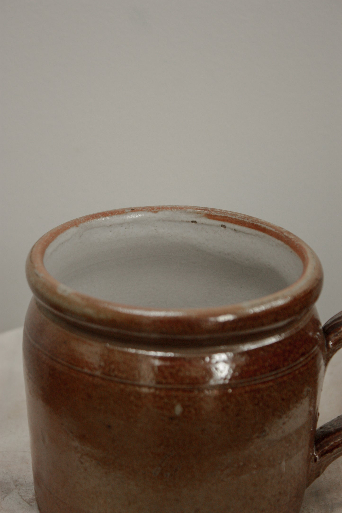 Vintage French stoneware confit - small size