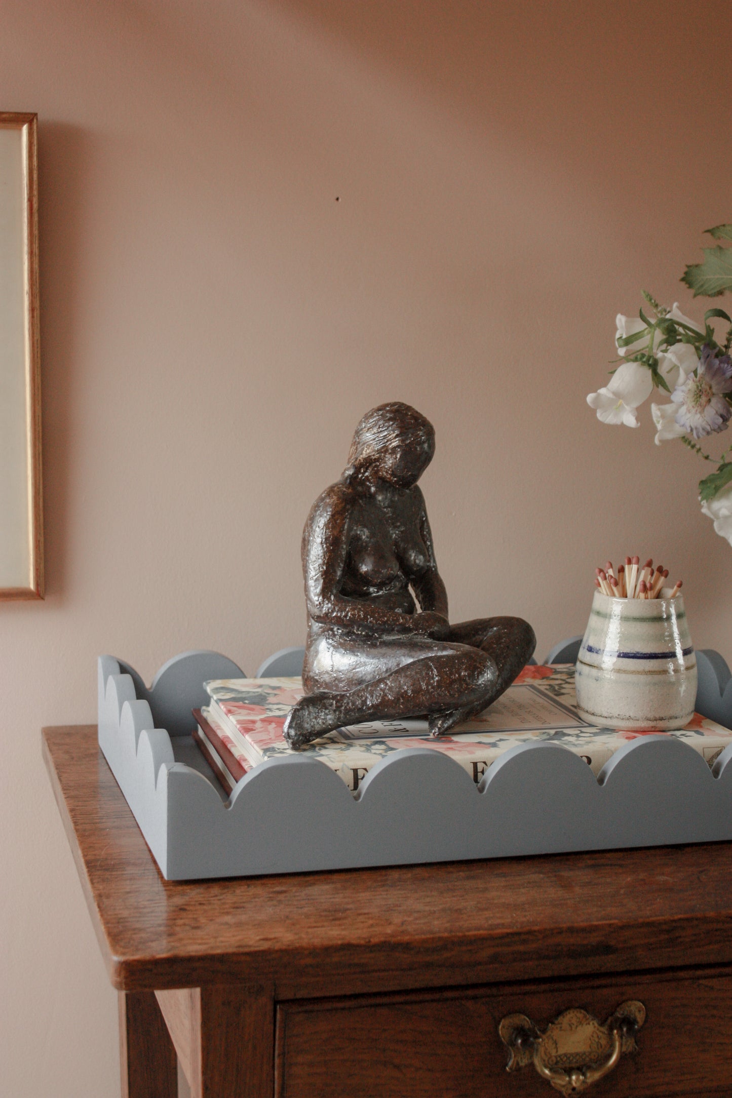 Vintage art pottery sculpture - “Acceptance”