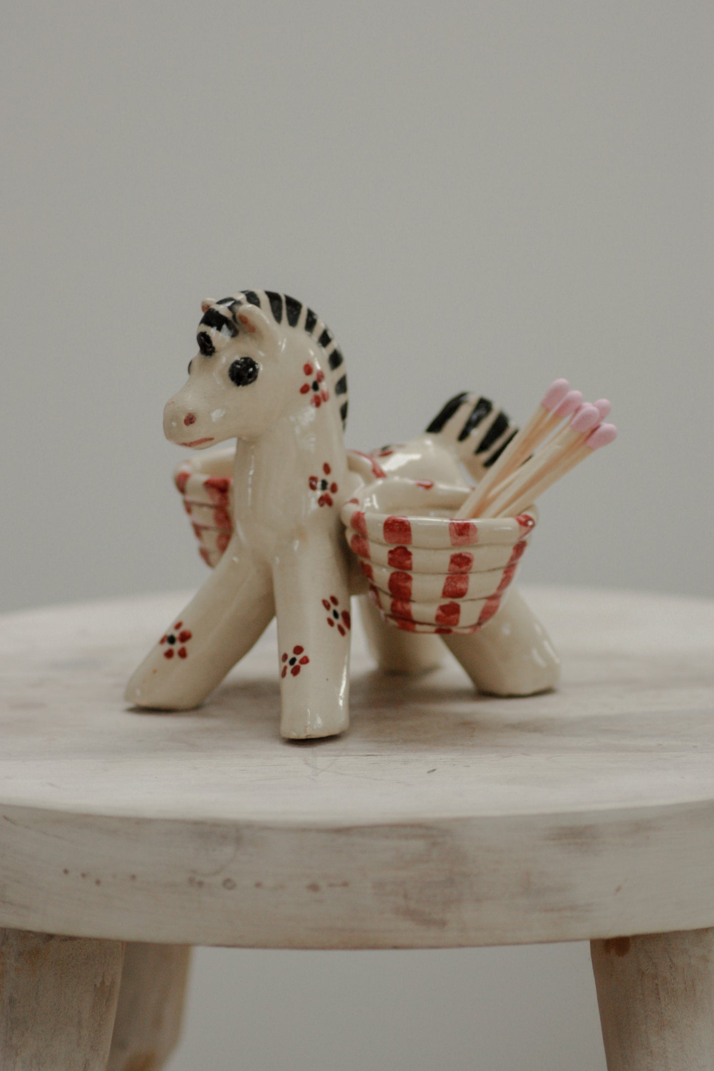 Vintage studio pottery horse sculpture
