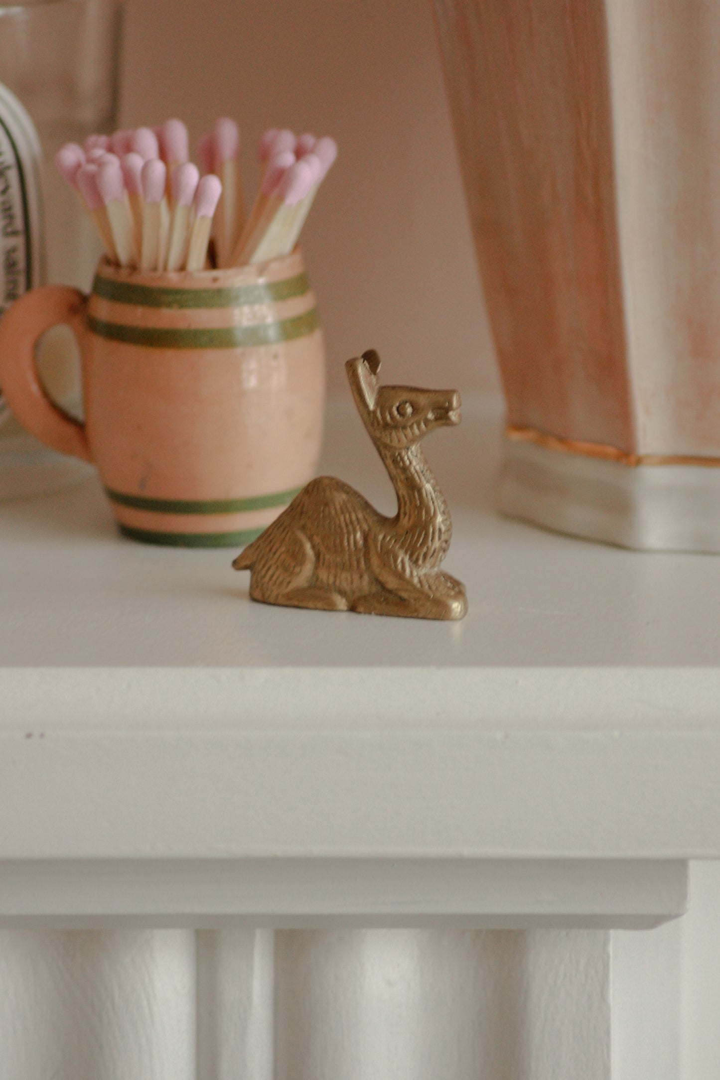 Vintage brass alpaca trinket