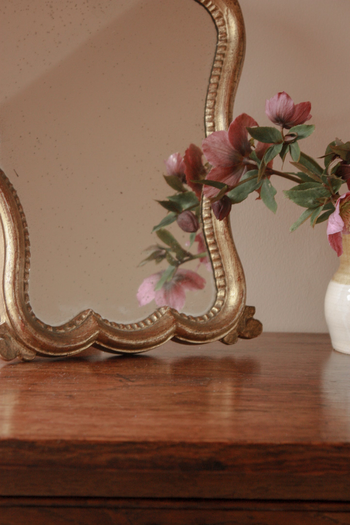 Vintage tabletop mirror