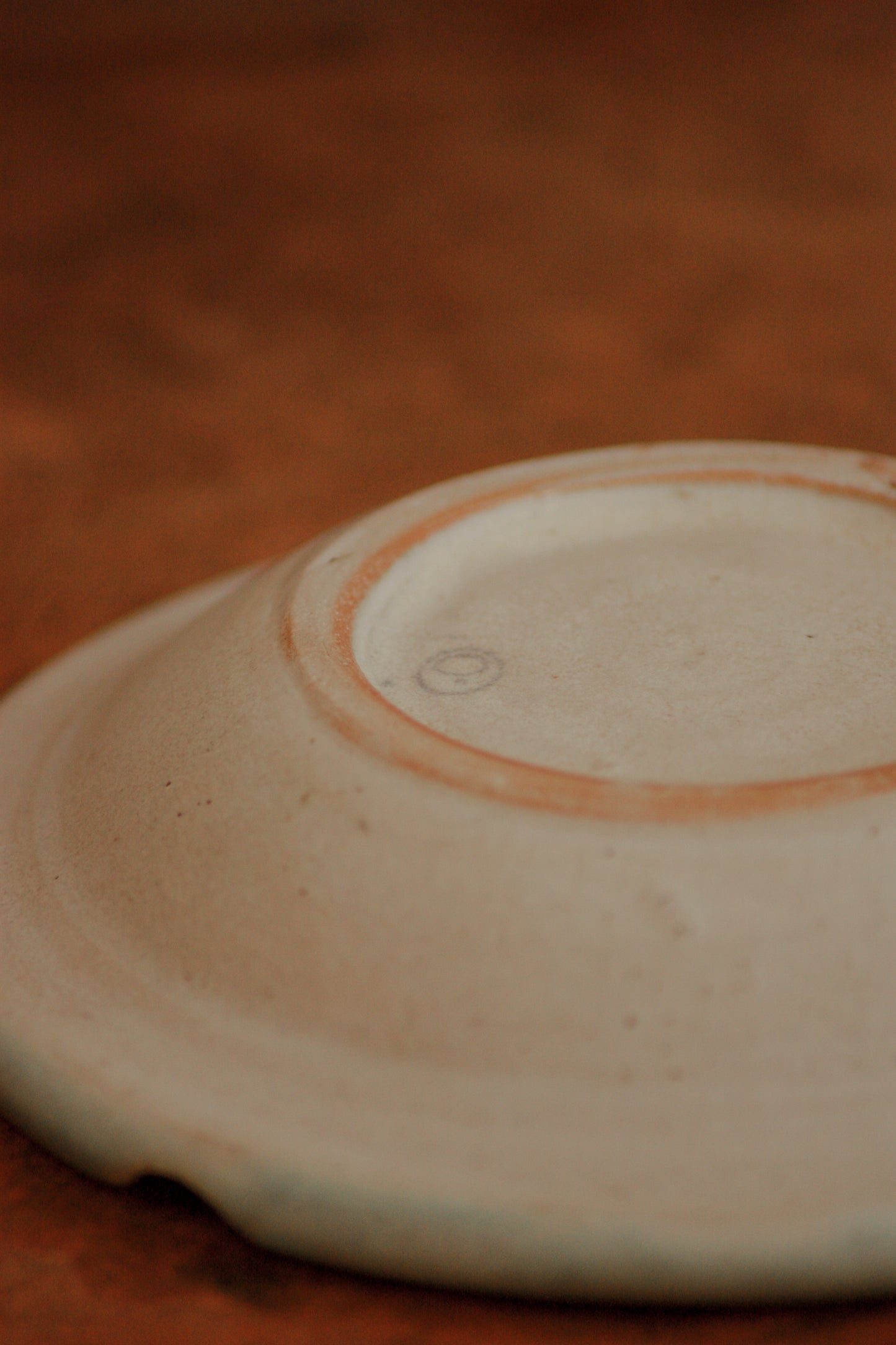 Vintage studio pottery cow ashtray dish