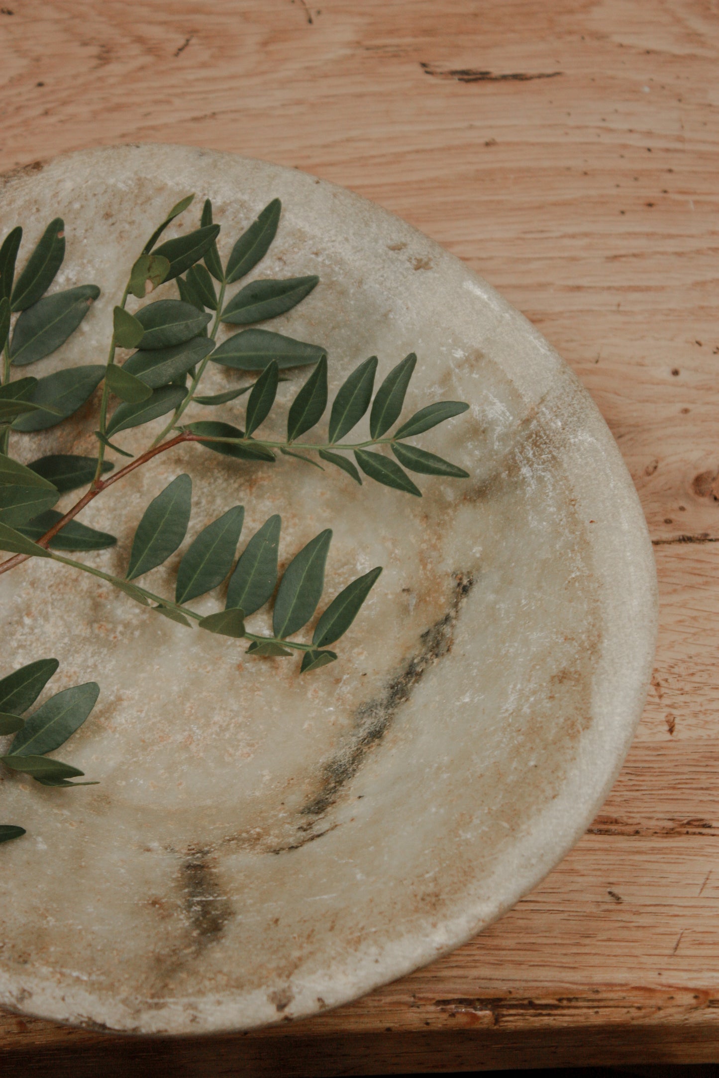 Vintage solid stone bowl