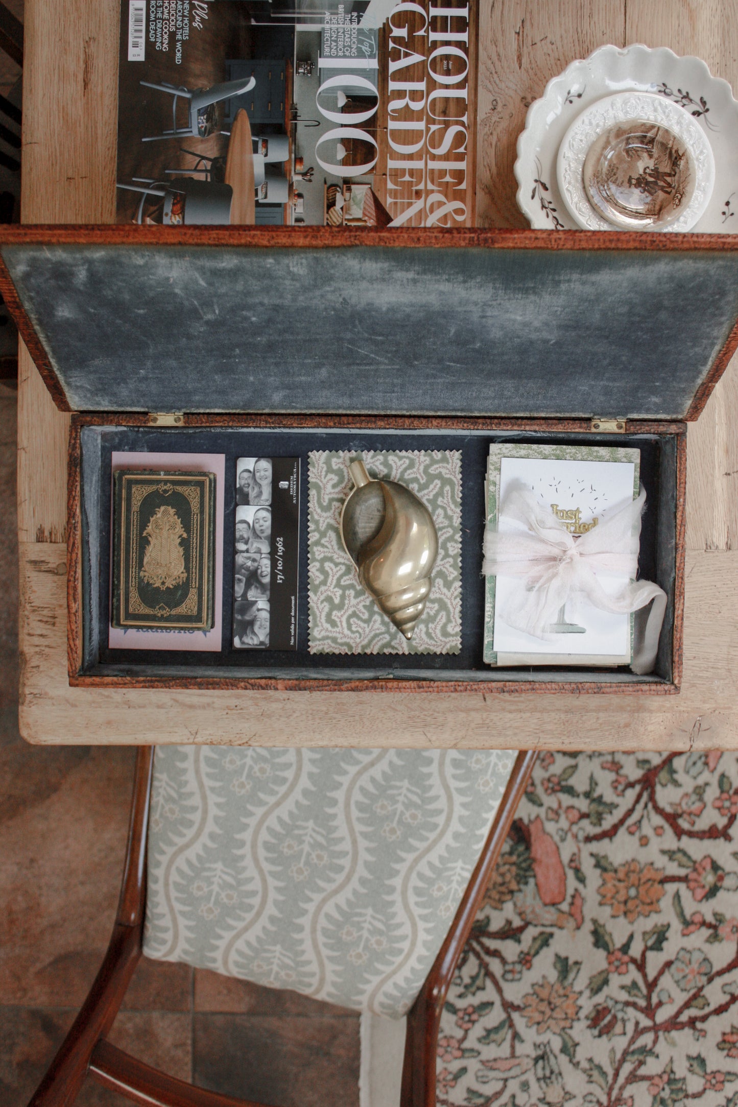 Vintage brass shell