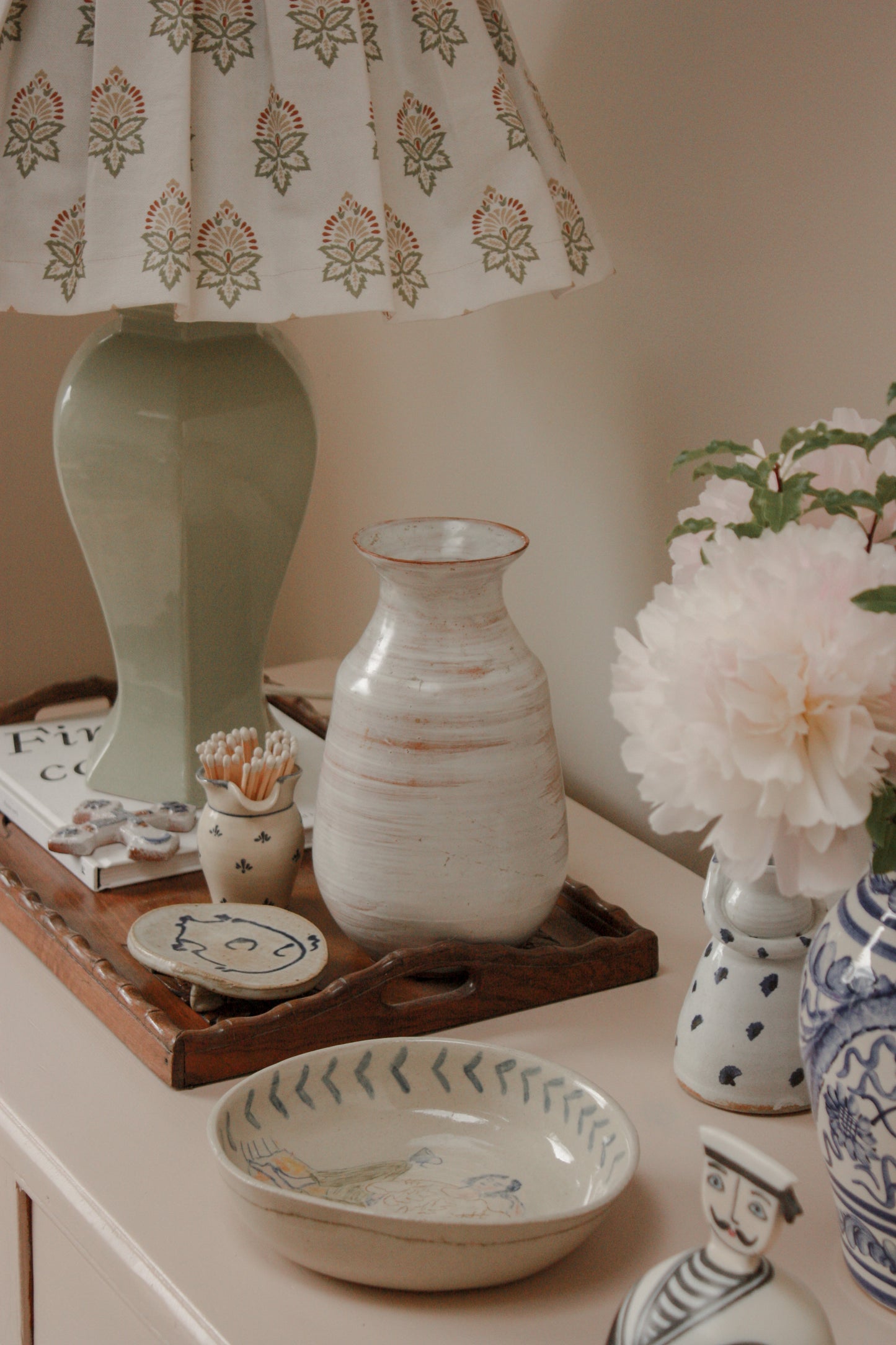 Large vintage studio pottery vase