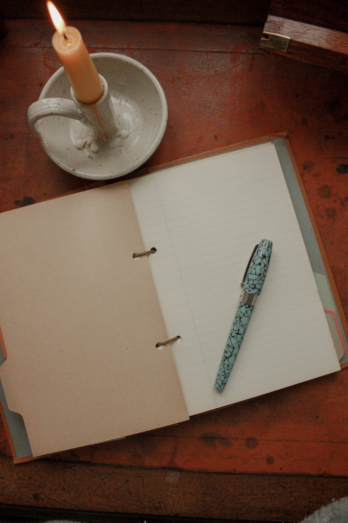 Vintage “Bootham School” loose leaf folio