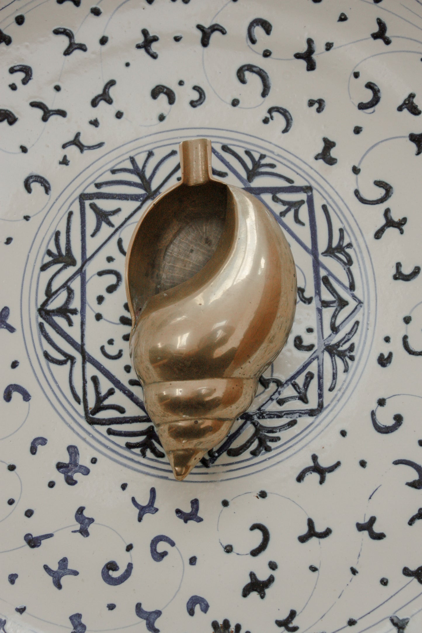 Vintage brass shell