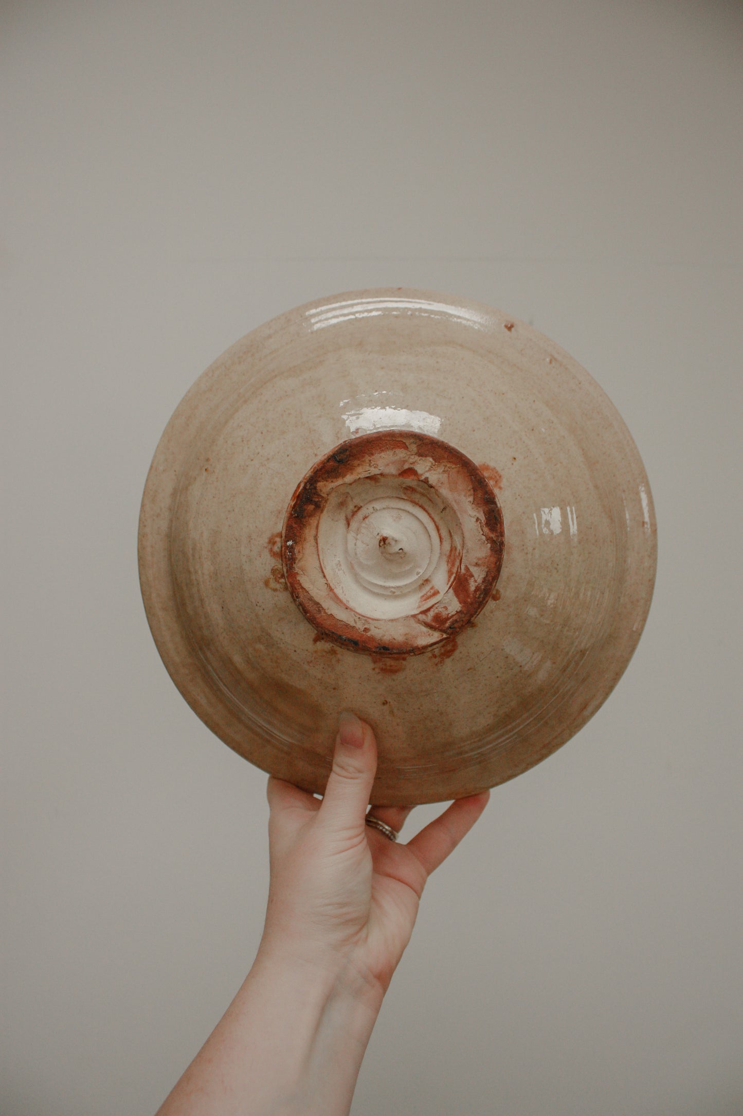 Vintage slip glaze decorative bowl