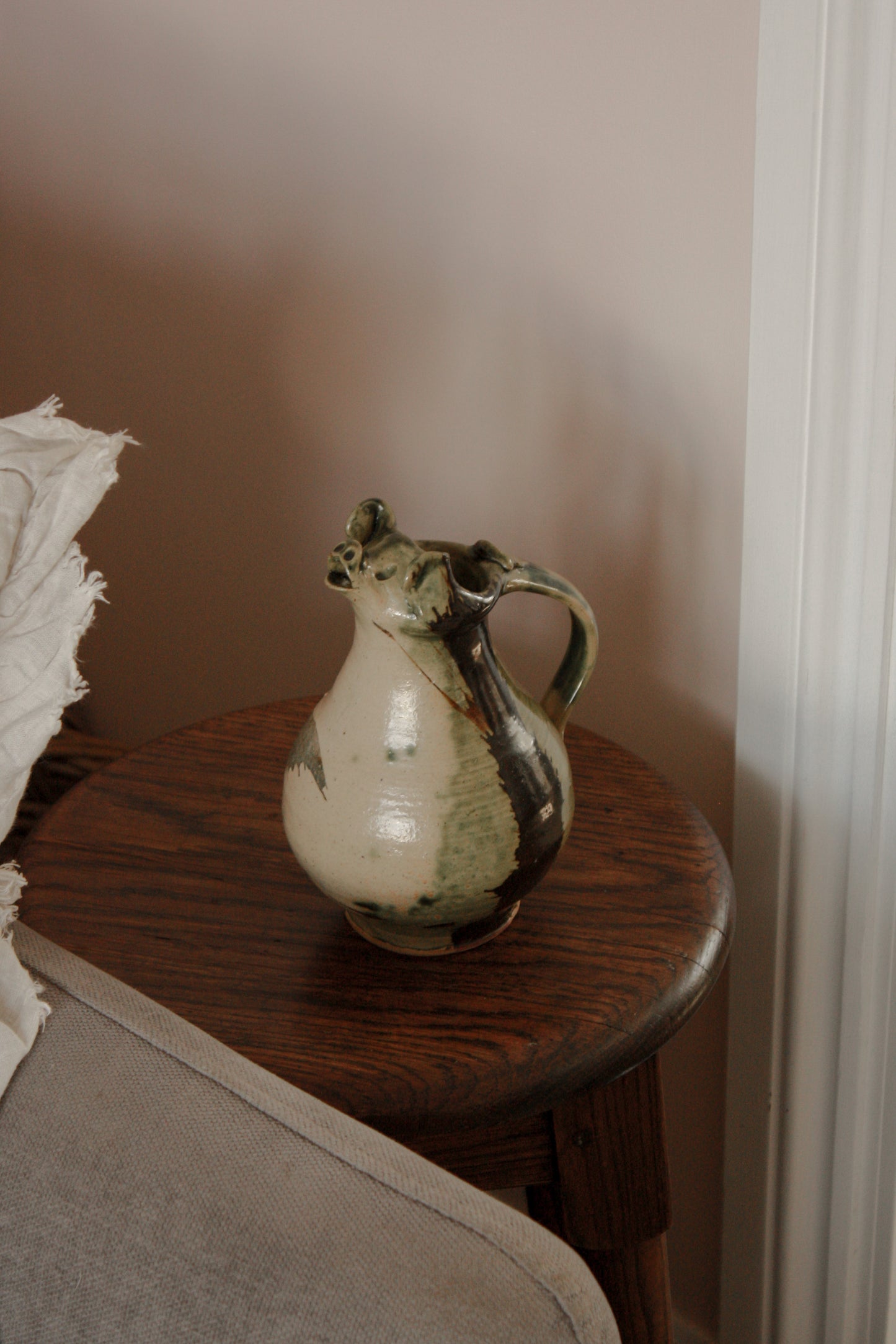 Vintage studio pottery pig sculptural jug