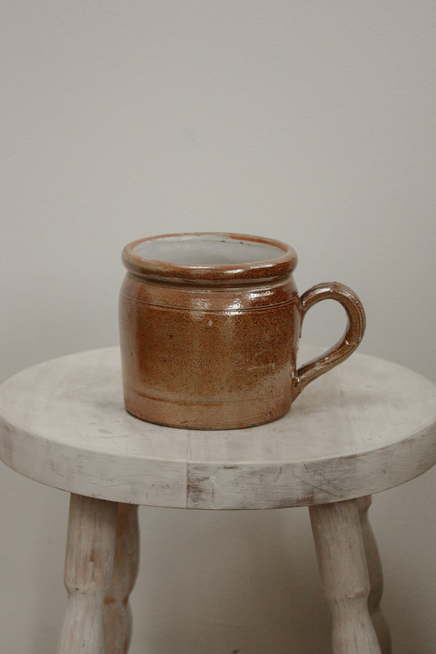 Vintage French stoneware confit - small size