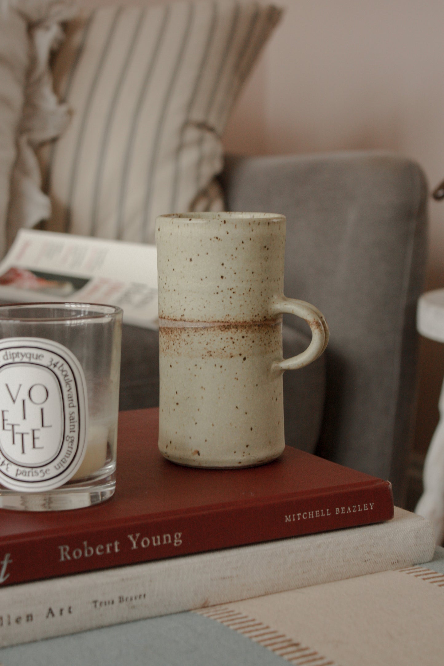 Vintage studio pottery mug