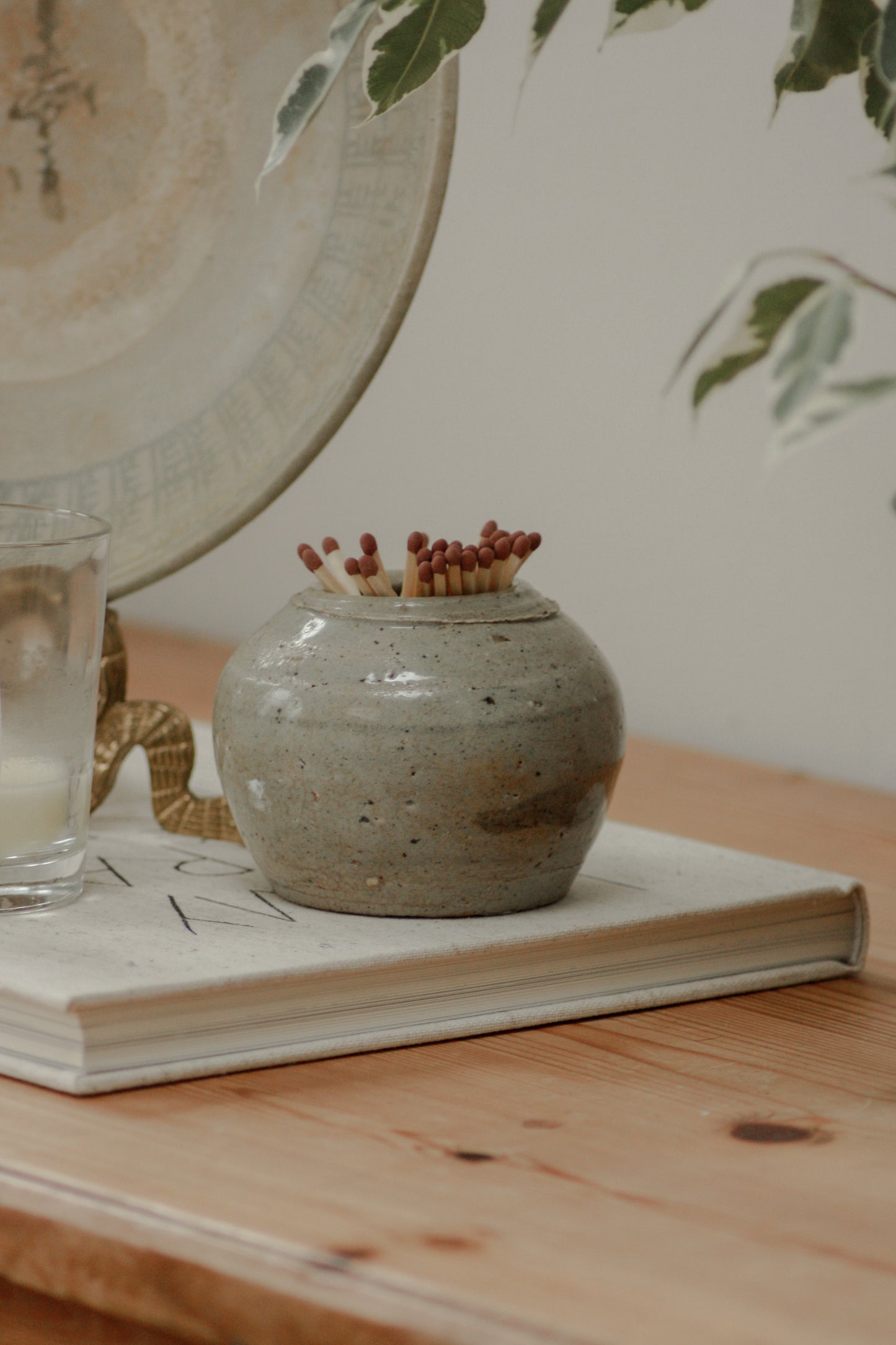 Vintage stoneware ginger jar