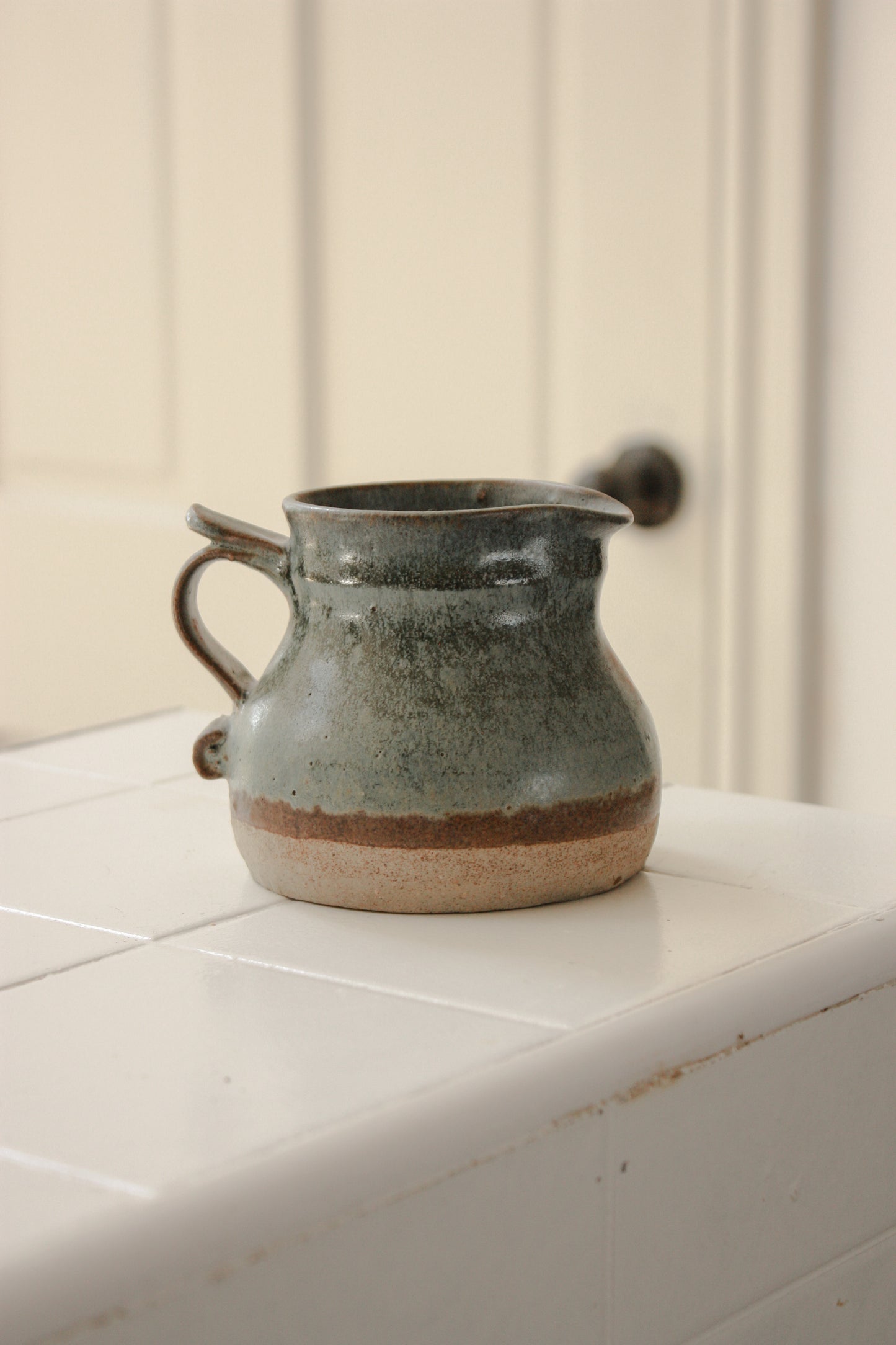 Vintage studio pottery creamer
