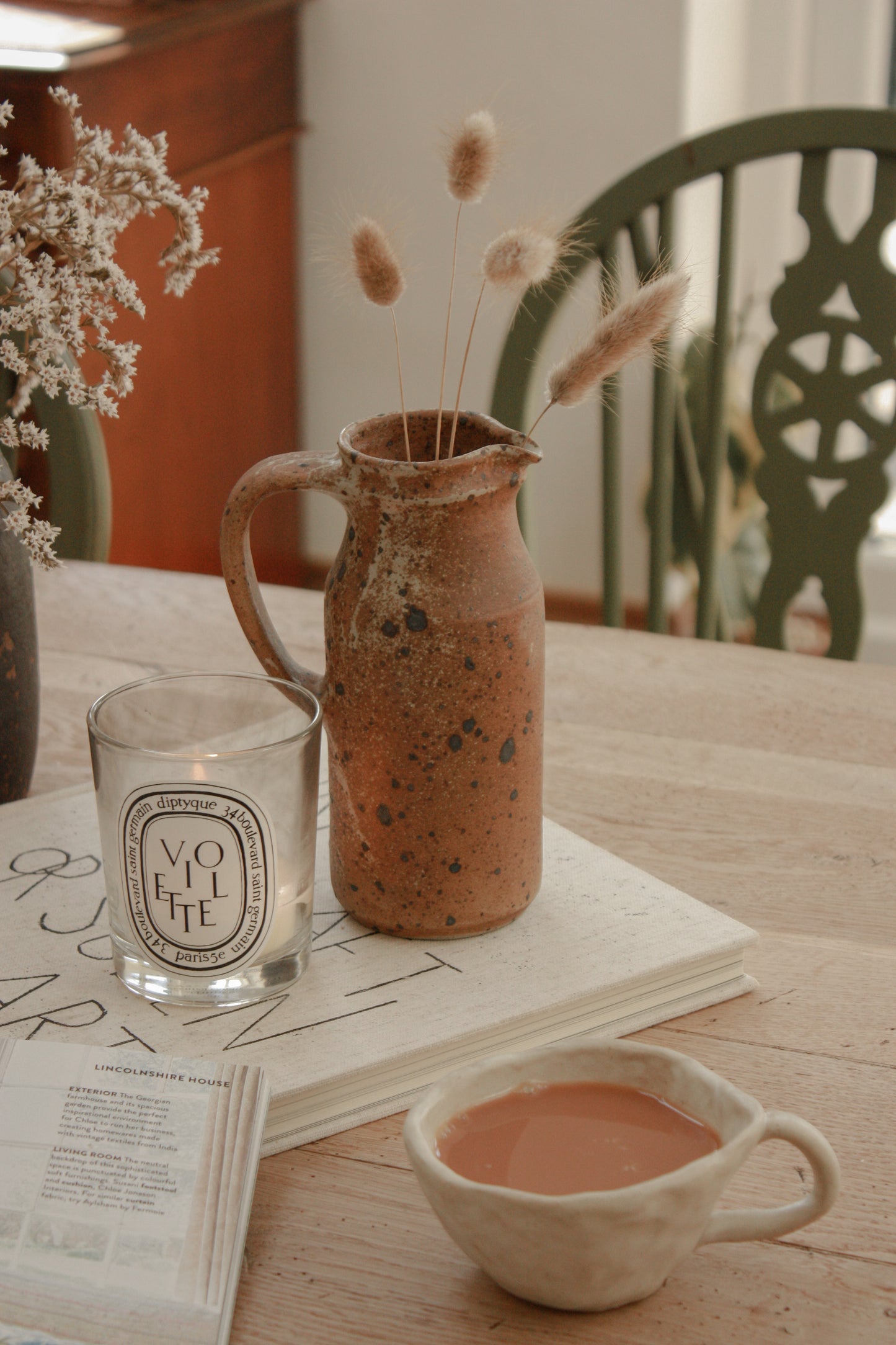 Vintage French earthenware jug