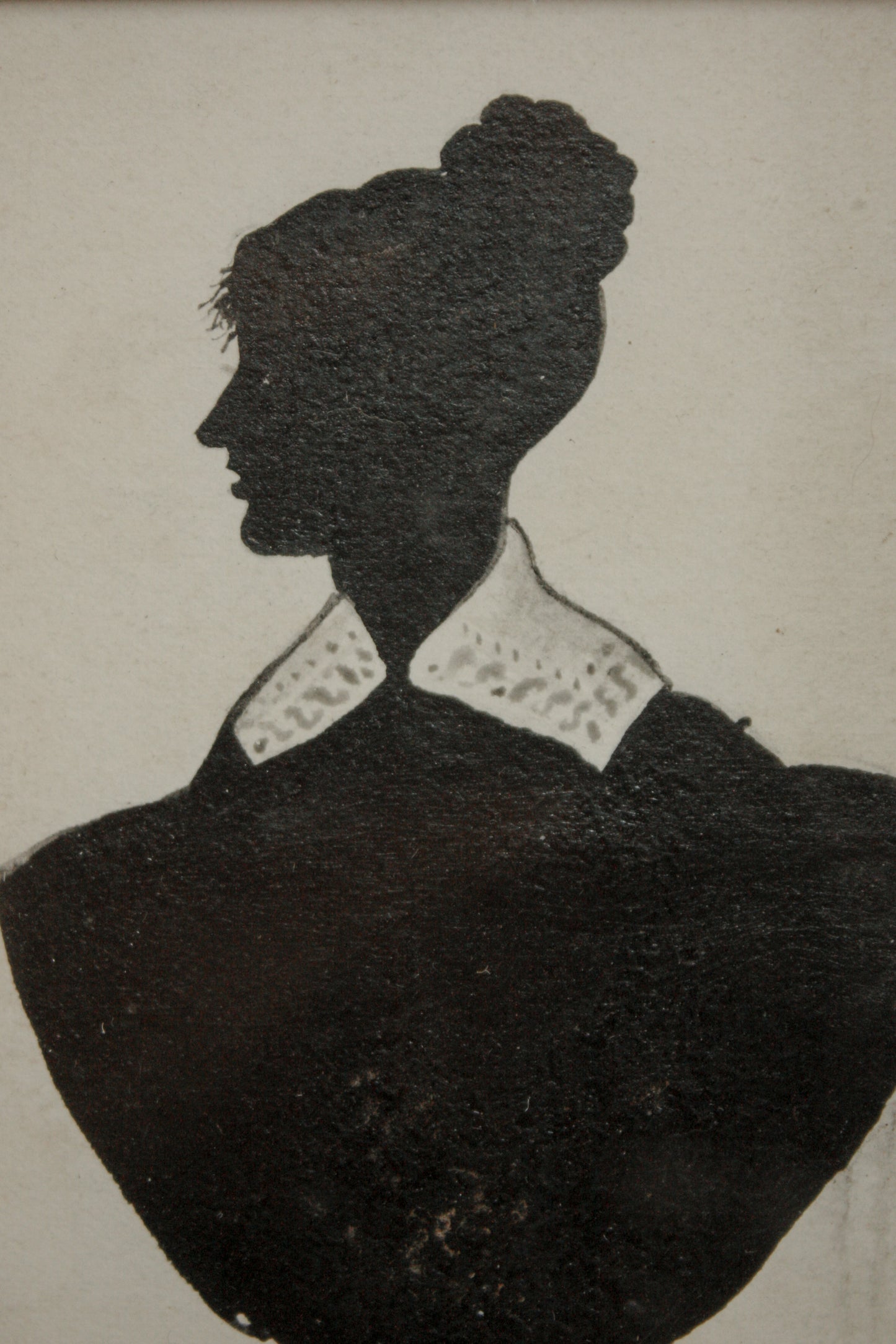 Antique (circa 1830s) silhouette portrait