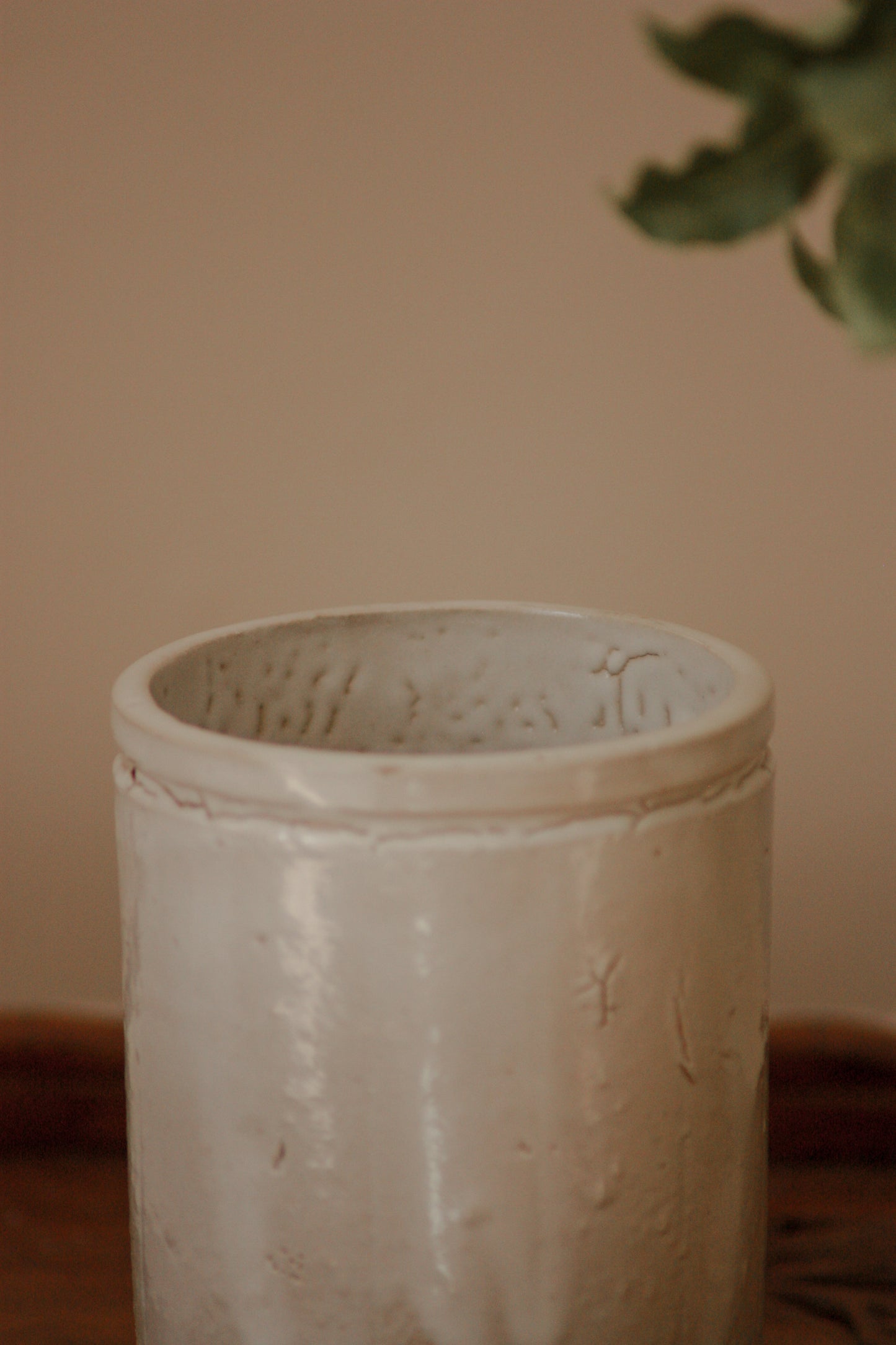Vintage preserve pot with beautiful glaze