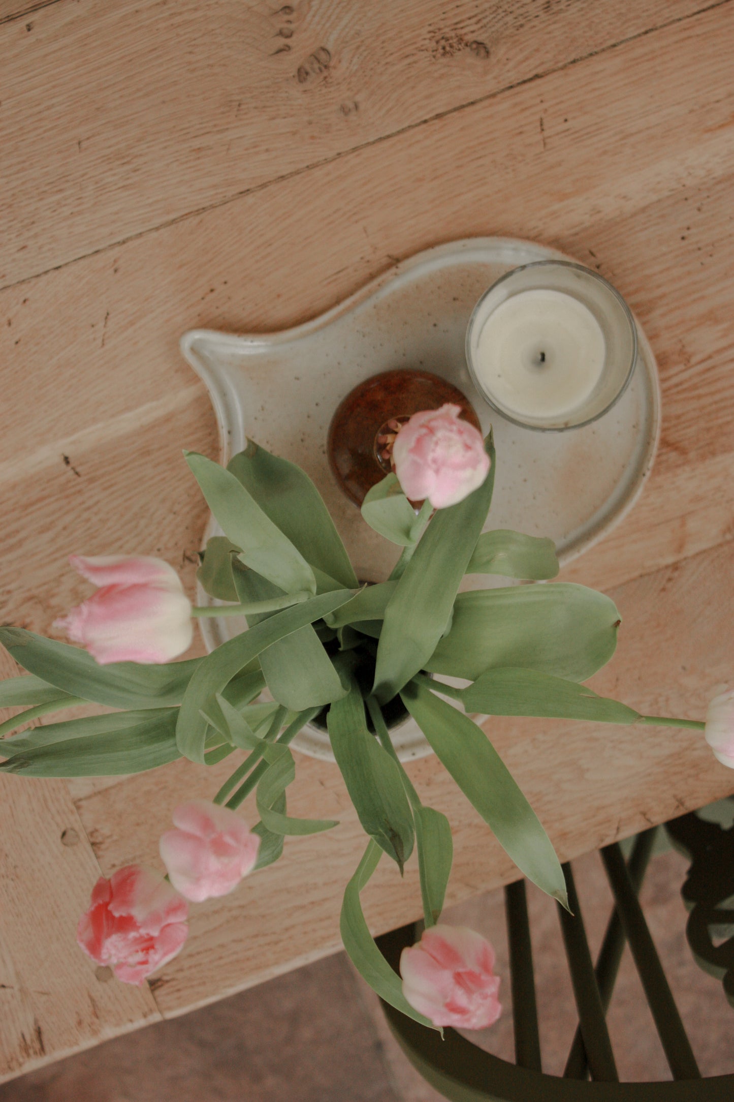 Vintage French heart shaped platter dish