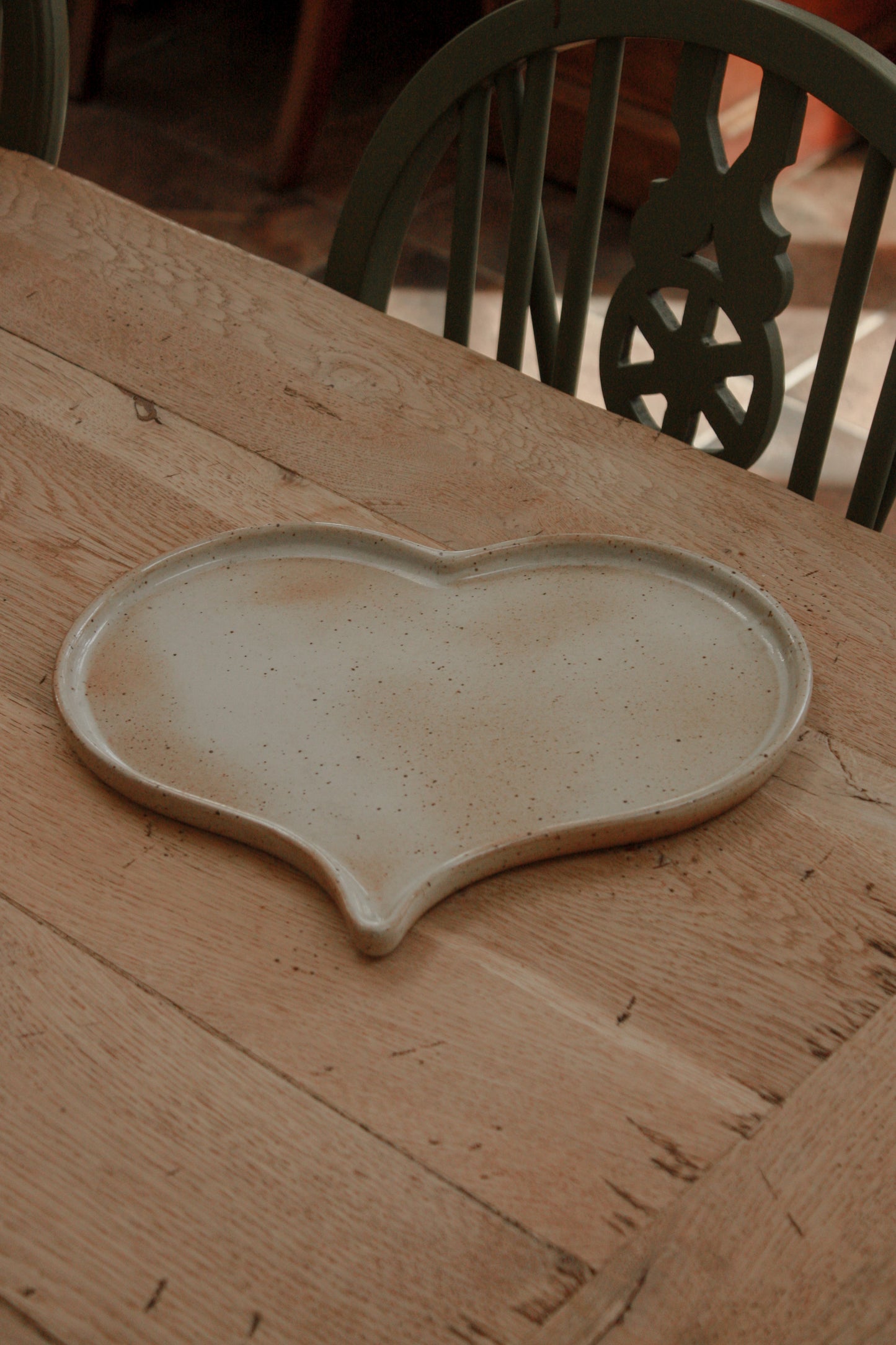 Vintage French heart shaped platter dish